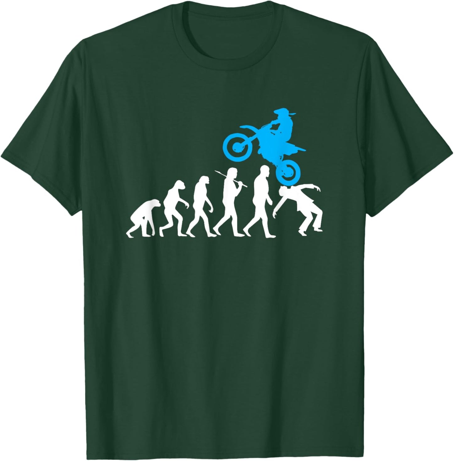 Funny Dirt Bike Evolution Braap MX Motocross Rider Boys T-Shirt - T-Shirt | Forest