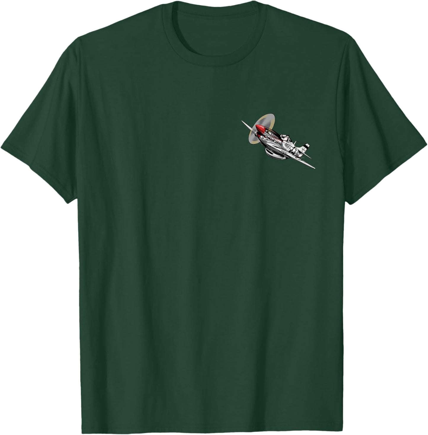 Vintage Warbirds Forever WWII Military Airplane Design T-Shirt - T-Shirt | Forest
