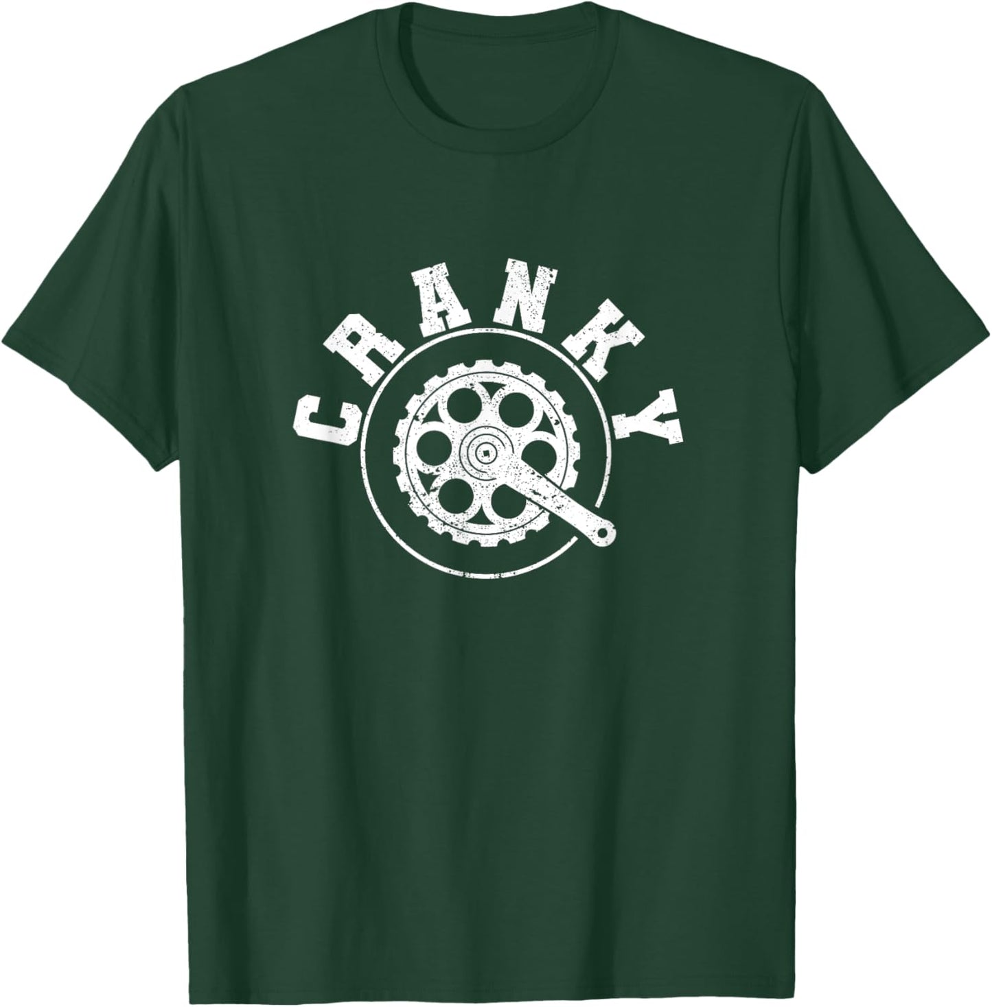 Cranky Funny Bicycle Lover Crank Cycling Biker Mountain Bike T-Shirt - T-Shirt | Forest