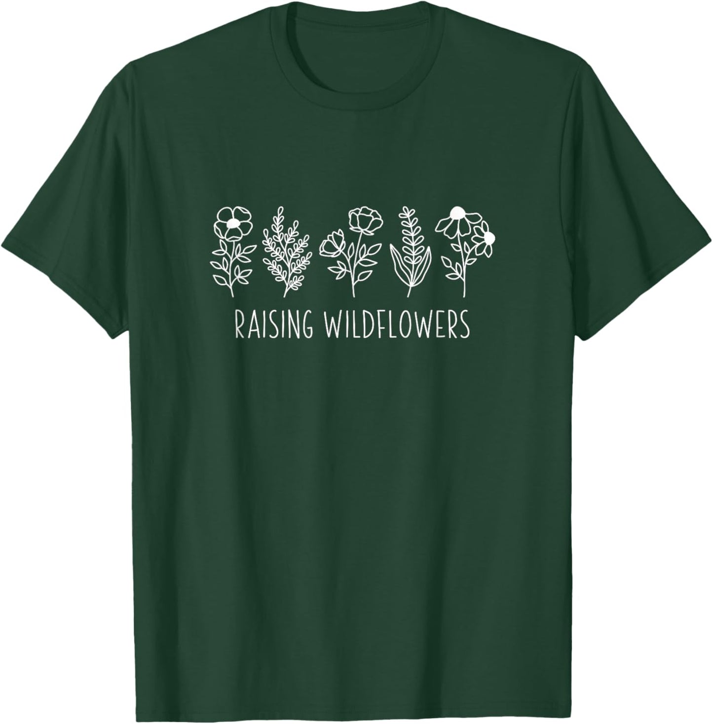 Raising wildflowers - mom to natural kids - kids in nature T-Shirt - T-Shirt | Forest