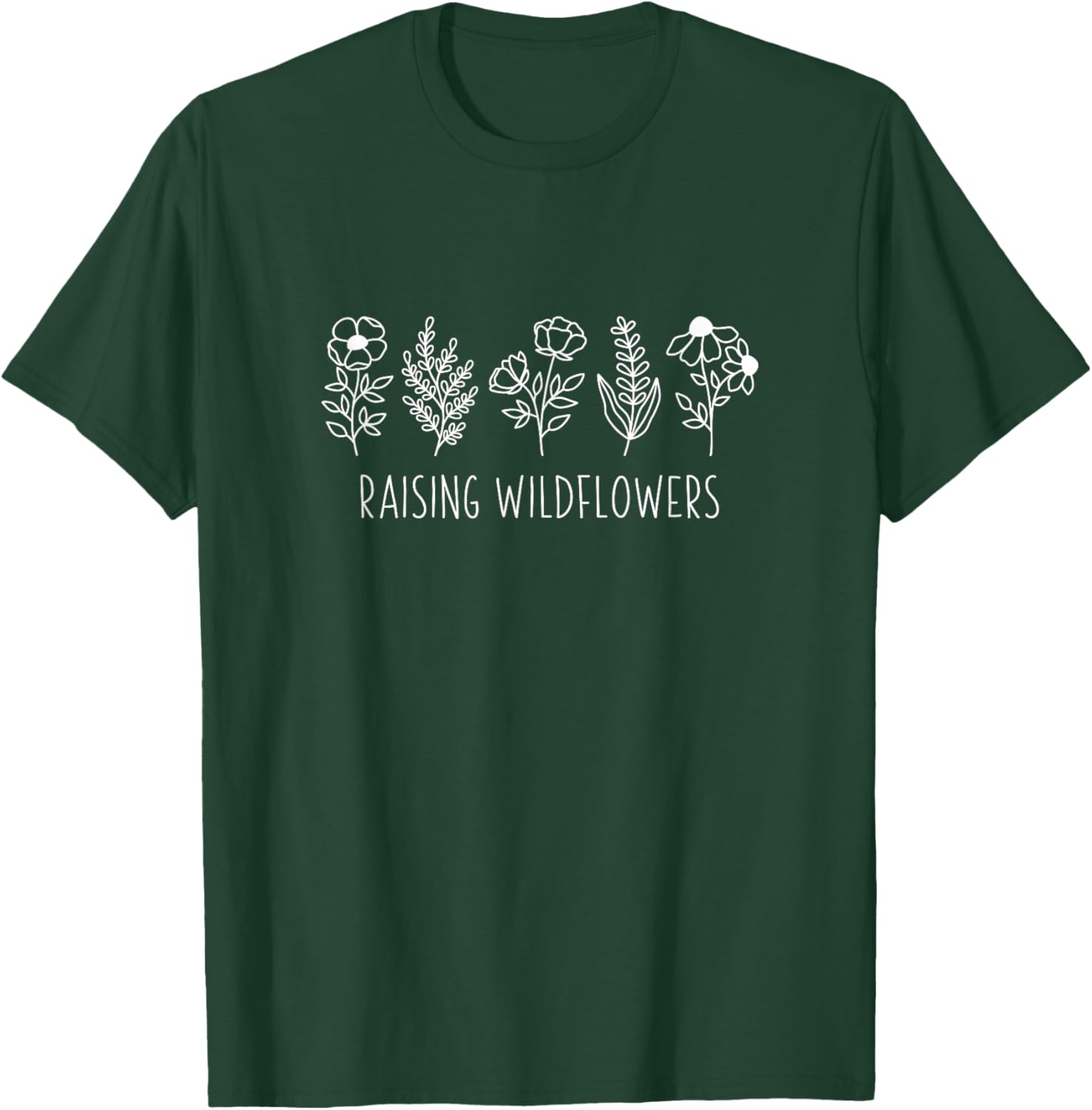 Raising wildflowers - mom to natural kids - kids in nature T-Shirt - T-Shirt | Forest