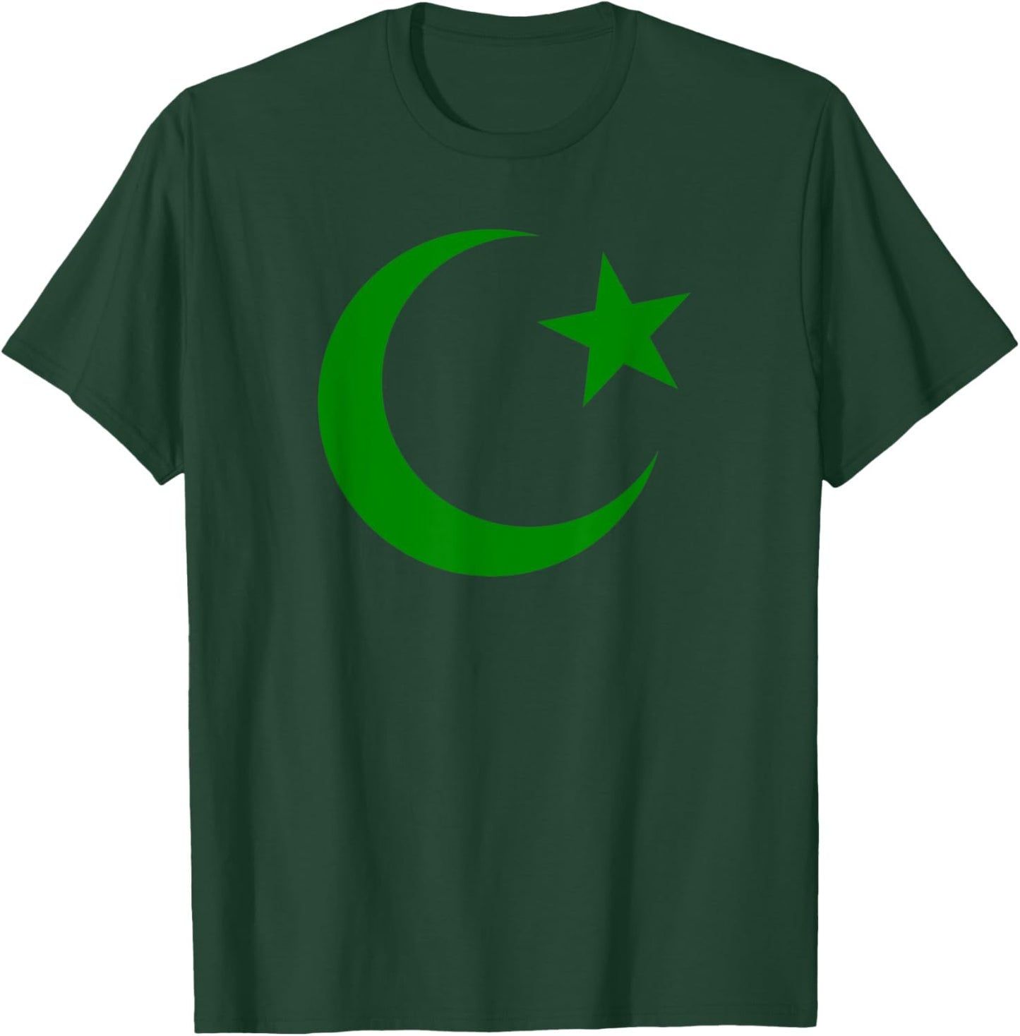 Star and Crescent novelty Crescent and Star T-Shirt - T-Shirt | Forest
