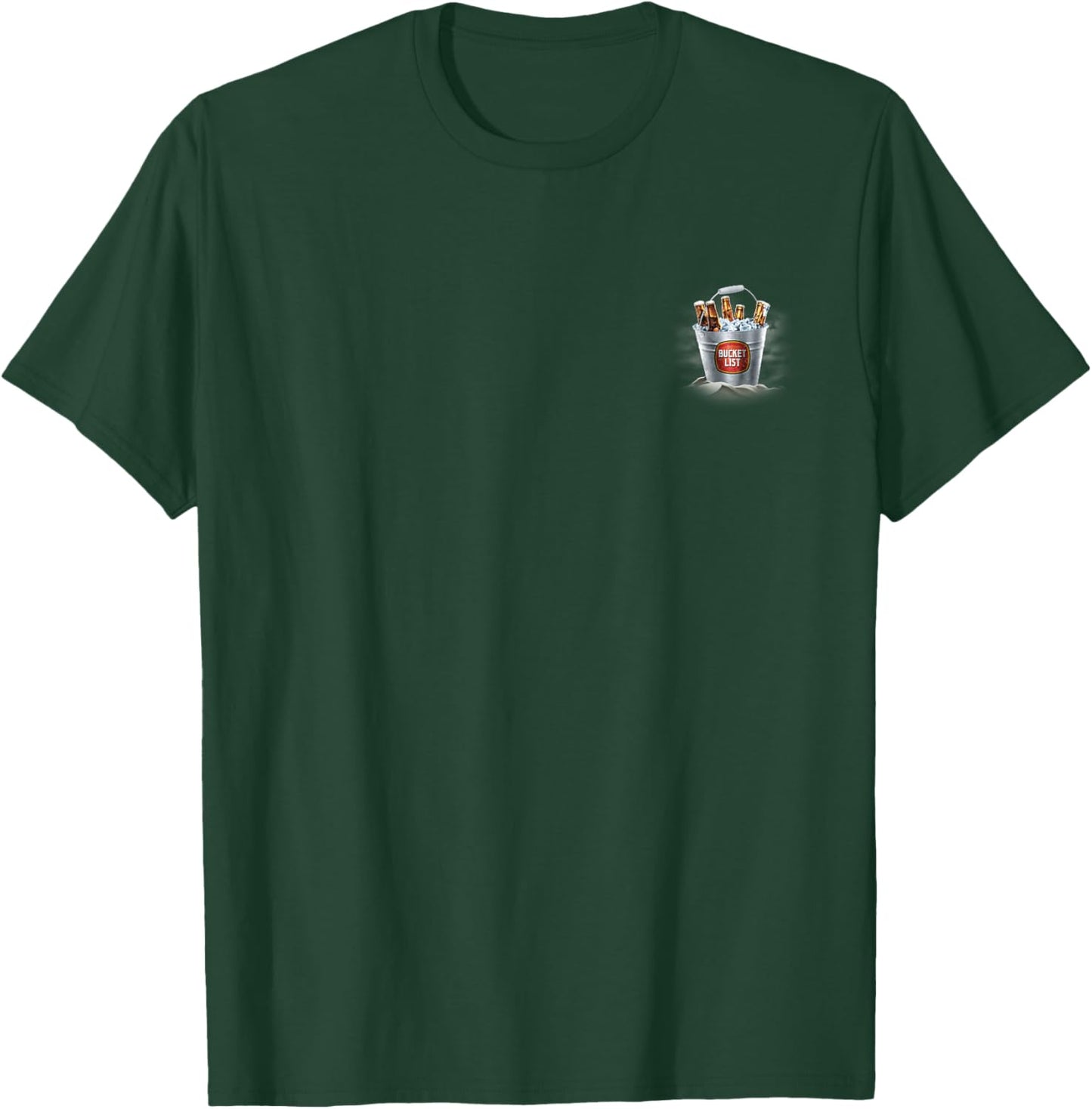 Trendy Beer Bucket List Front And Back T-Shirt - T-Shirt | Forest