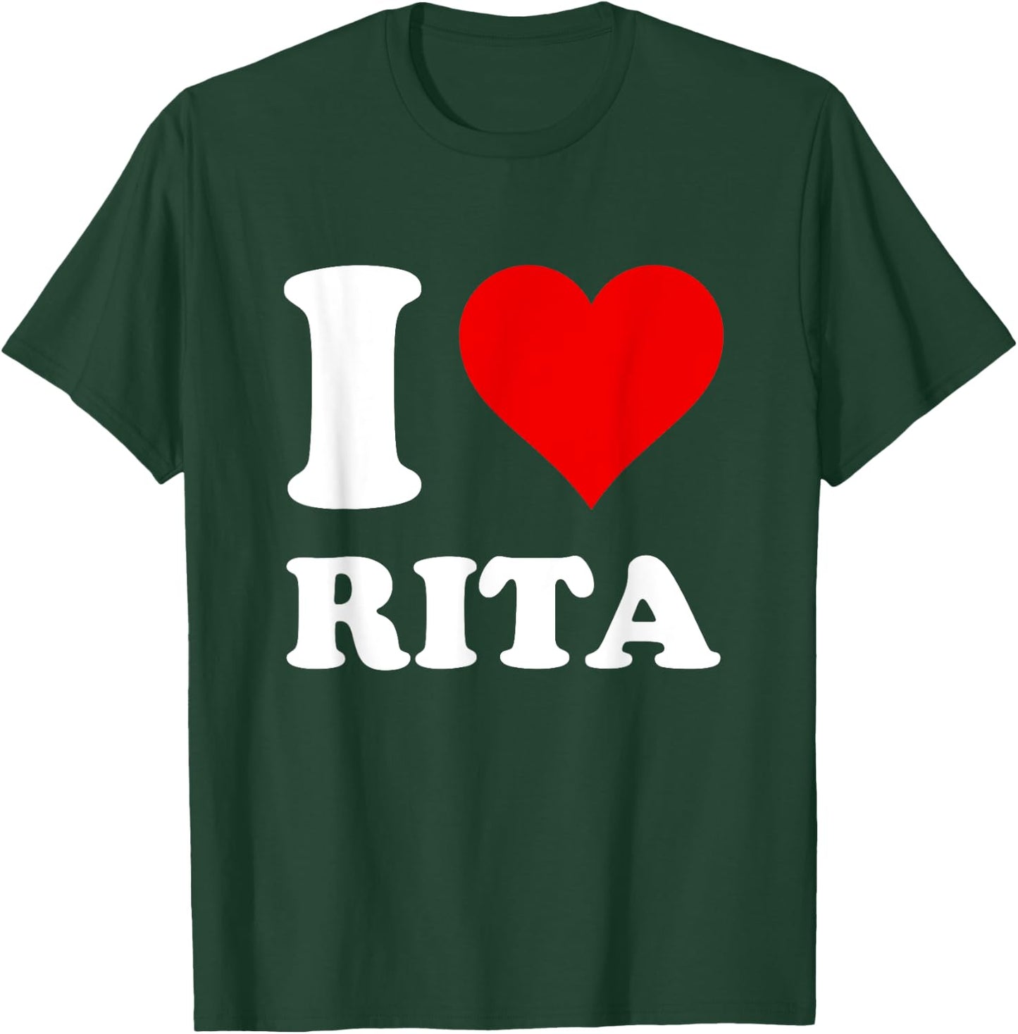 Red Heart I Love Rita T-Shirt - T-Shirt | Forest