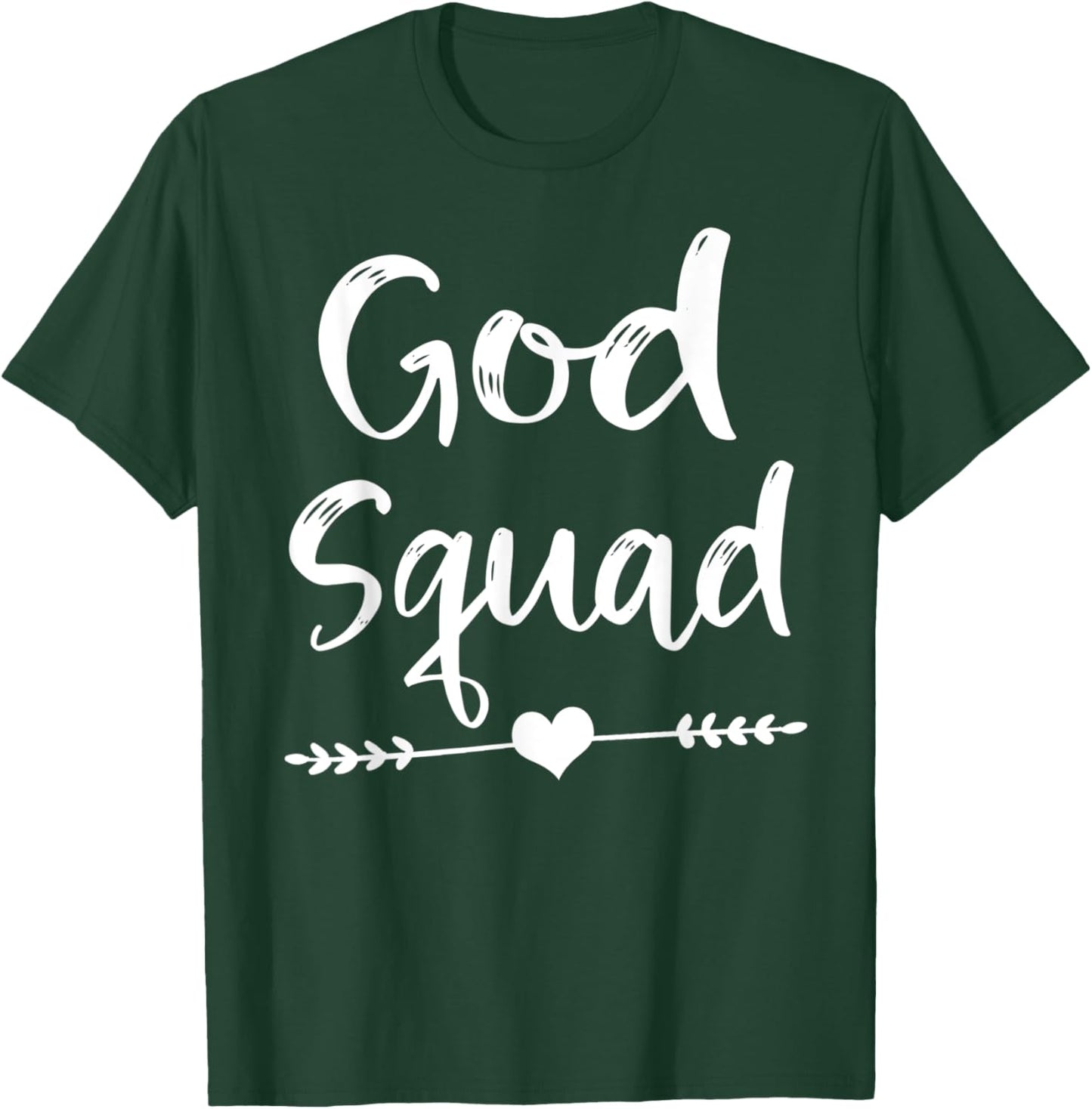 Cute Christian Bible Verse Quote God Squad T-Shirt - T-Shirt | Forest