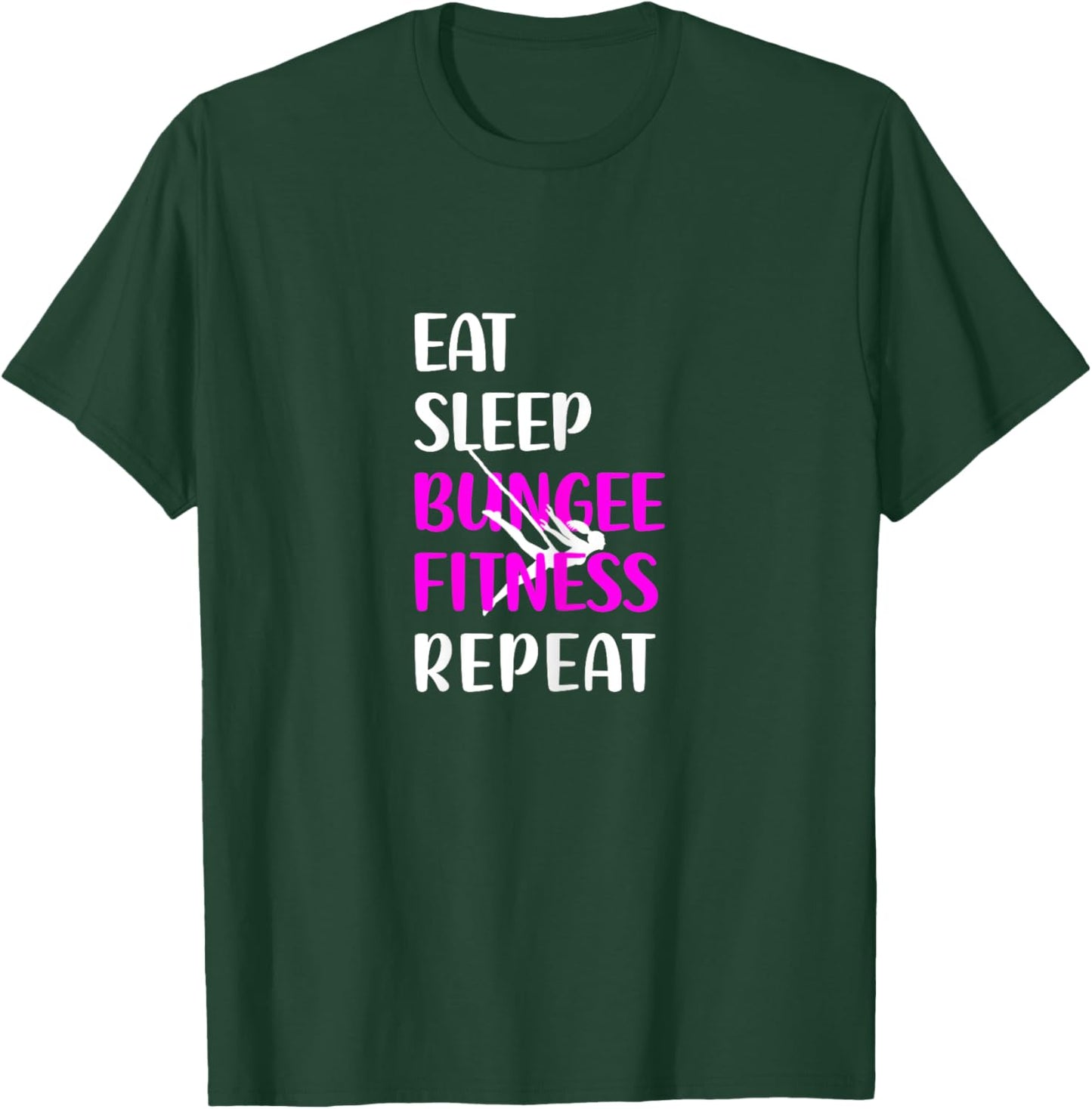 Bungee Fitness Training Fly Sling Workout Equipment T-Shirt - T-Shirt | Forest