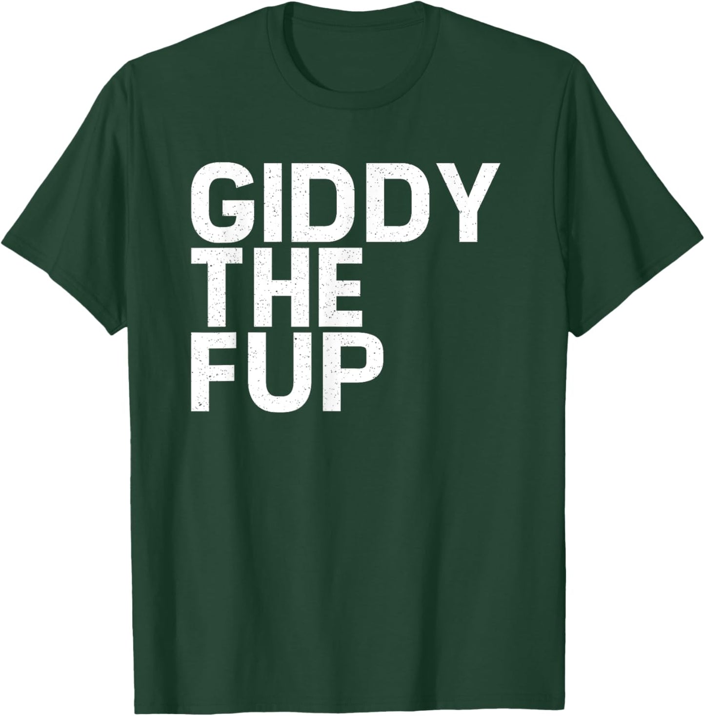 Funny Horse Racing Vintage Giddythefup KY Derby Horse T-Shirt - T-Shirt | Forest