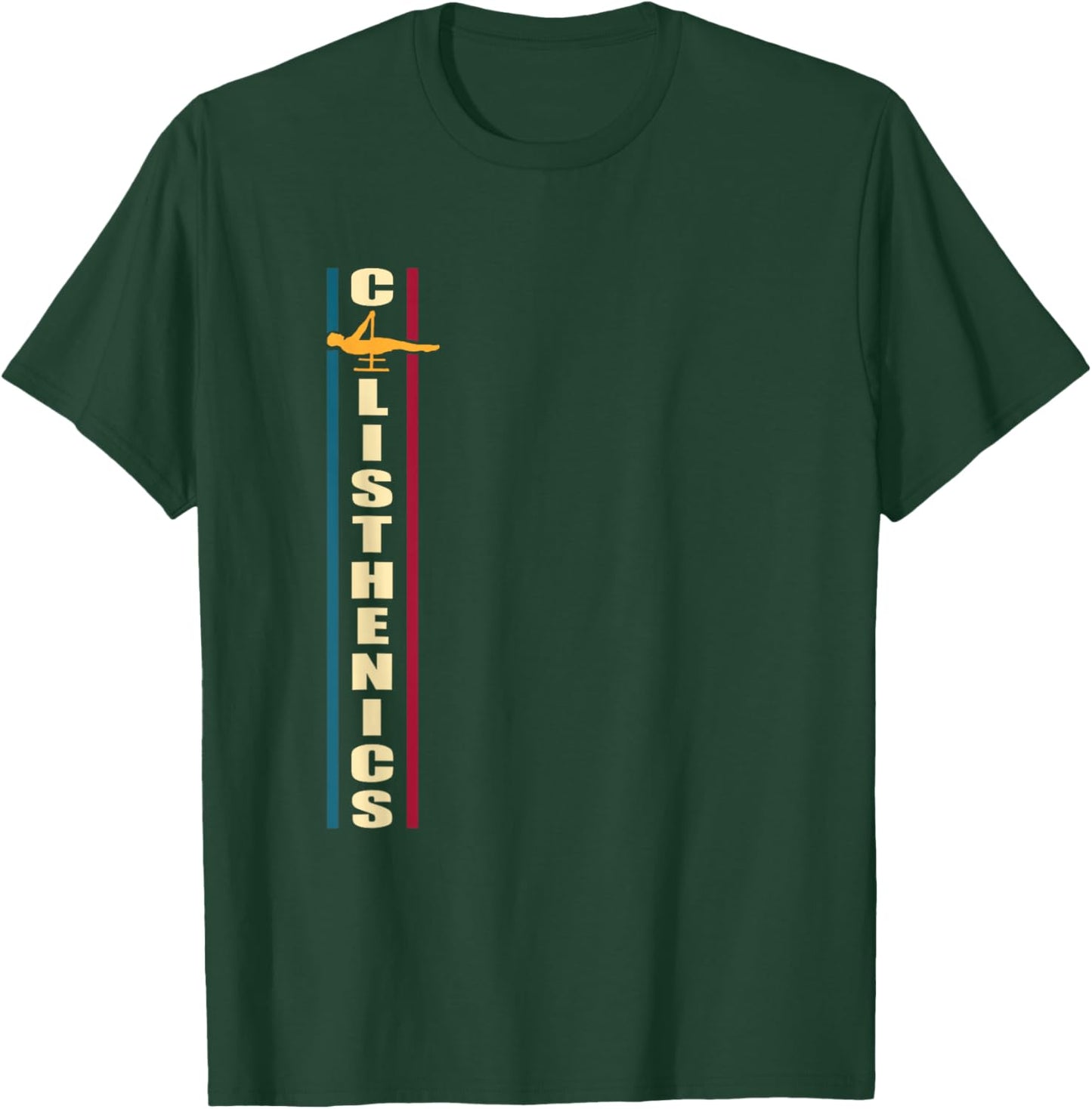 Calisthenics Fitness Training Front Lever T-Shirt - T-Shirt | Forest