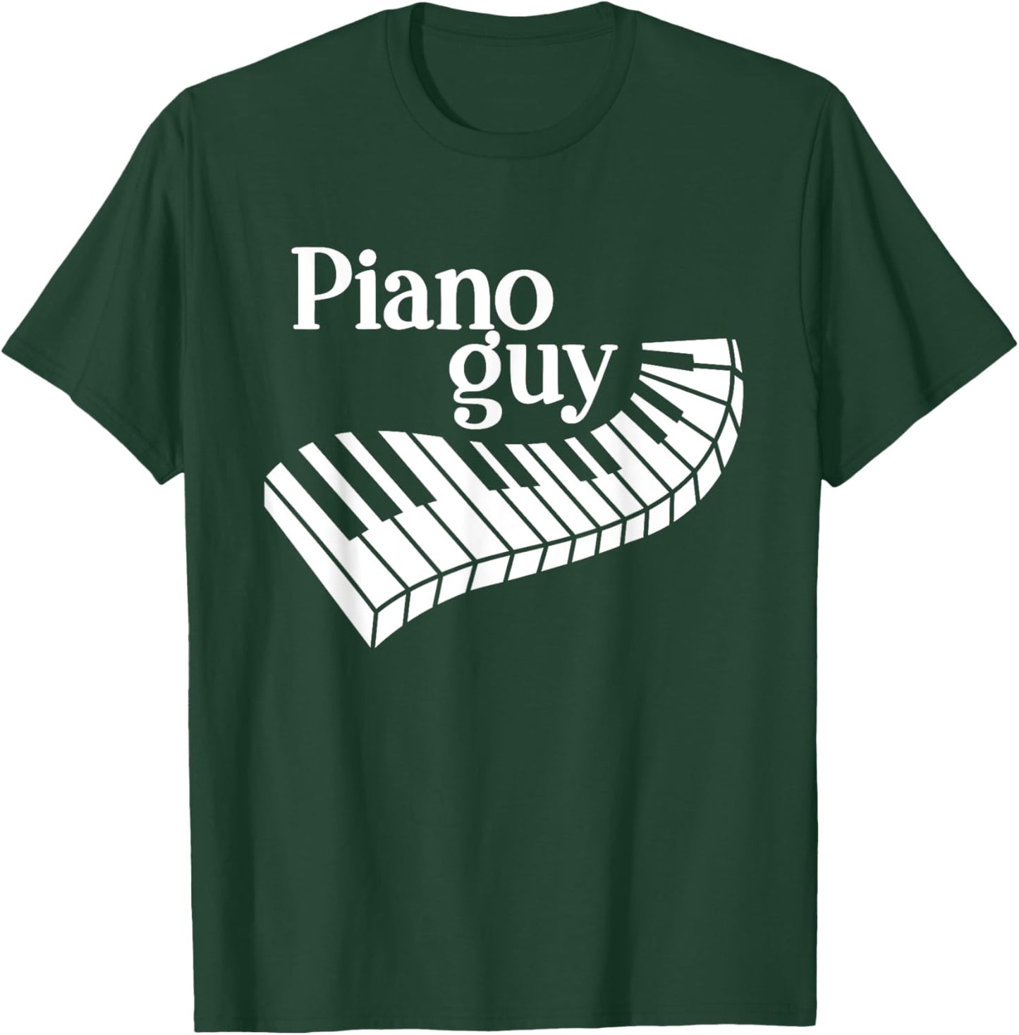 Piano Guy Artistic Piano Keys Keyboard Player Piano Guy T-Shirt - T-Shirt | Forest