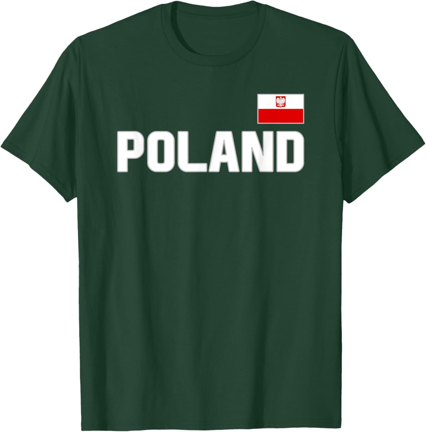 Poland Flag Polish Pride Polska International Country T-Shirt - T-Shirt | Forest