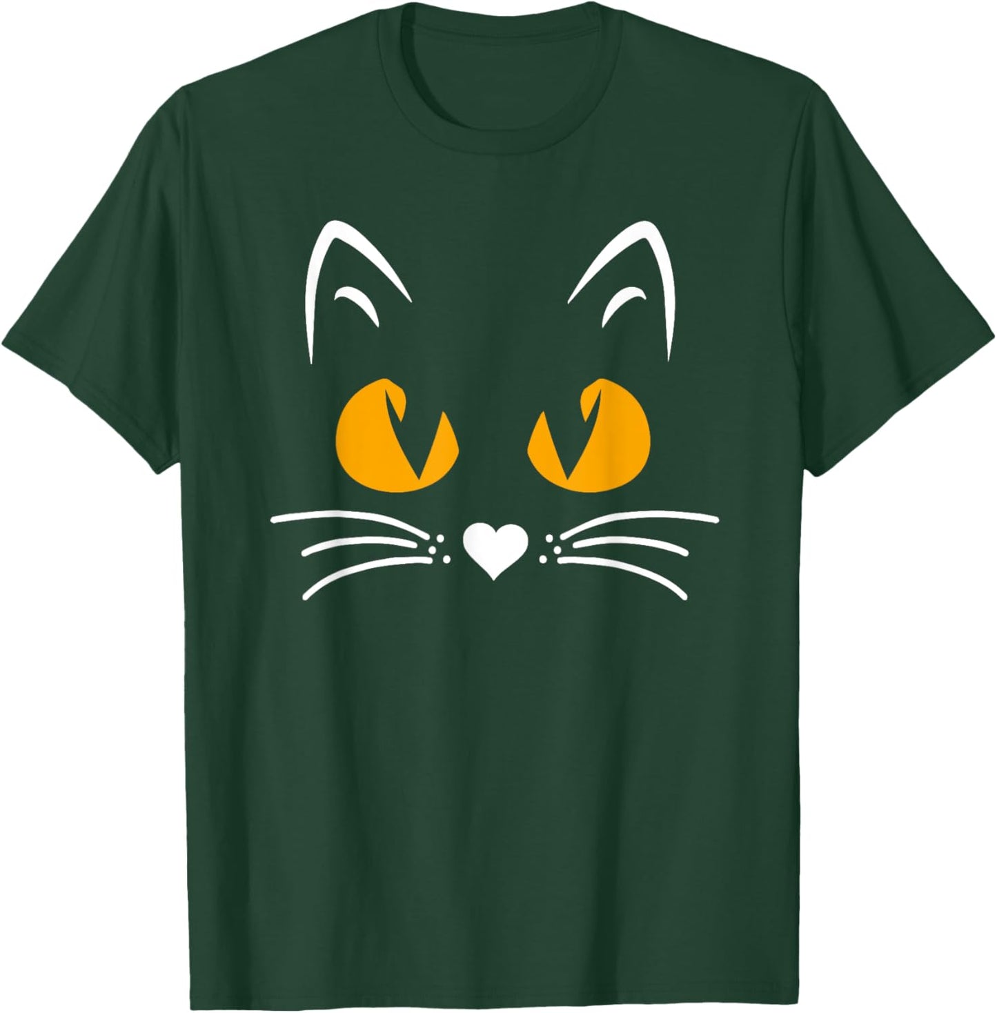 Scary Halloween Black Cat Boys Girls Kids Funny Cat T-Shirt - T-Shirt | Forest