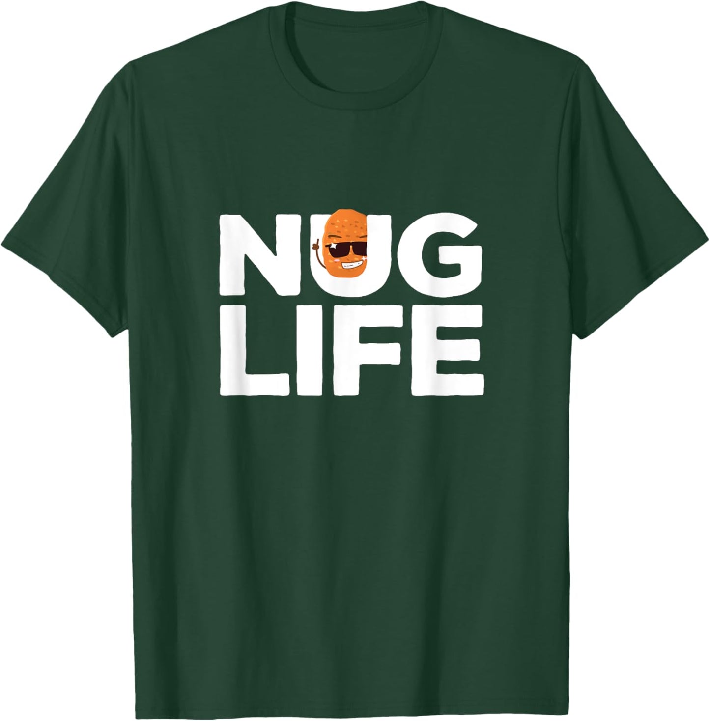 Nug Life Kawaii Chicken Nugget Hilarious Character T-Shirt - T-Shirt | Forest