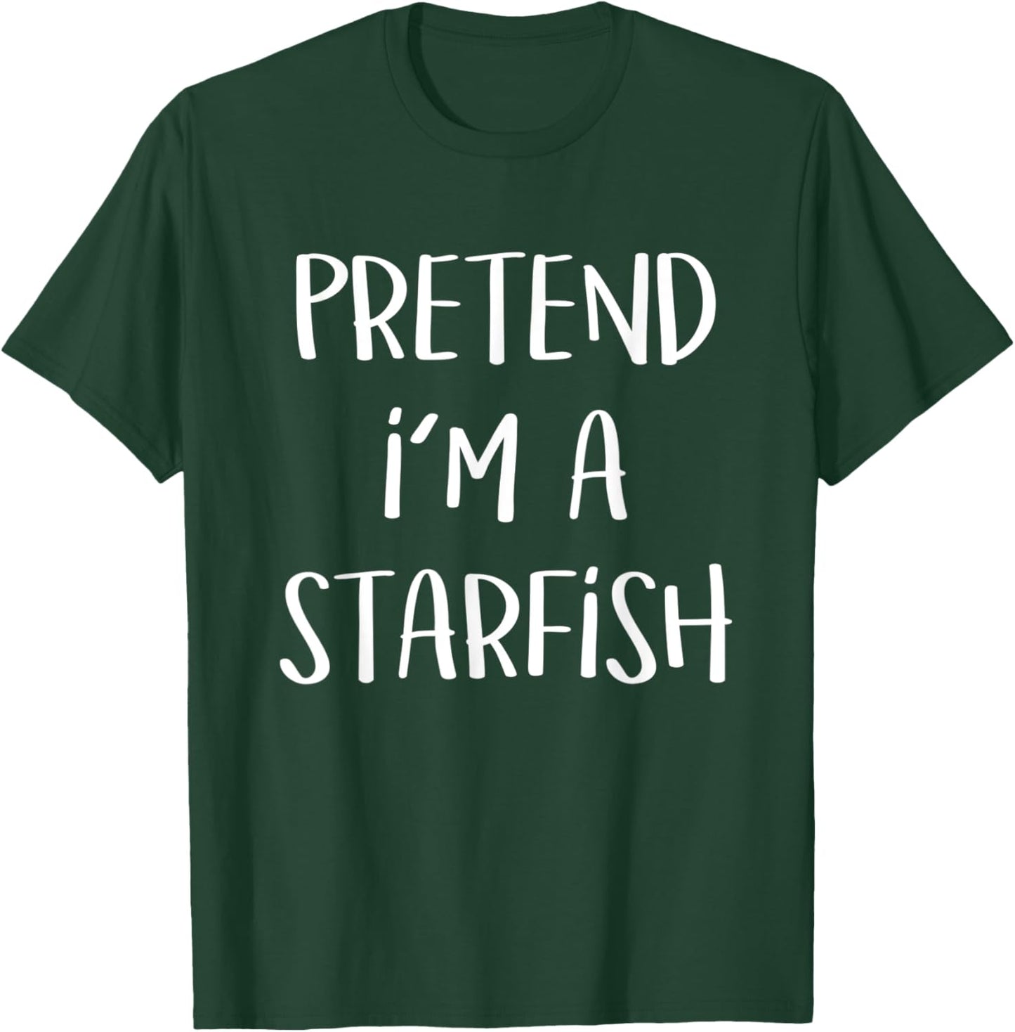 Pretend I’m A Starfish Costume Party Funny Halloween T-Shirt - T-Shirt | Forest