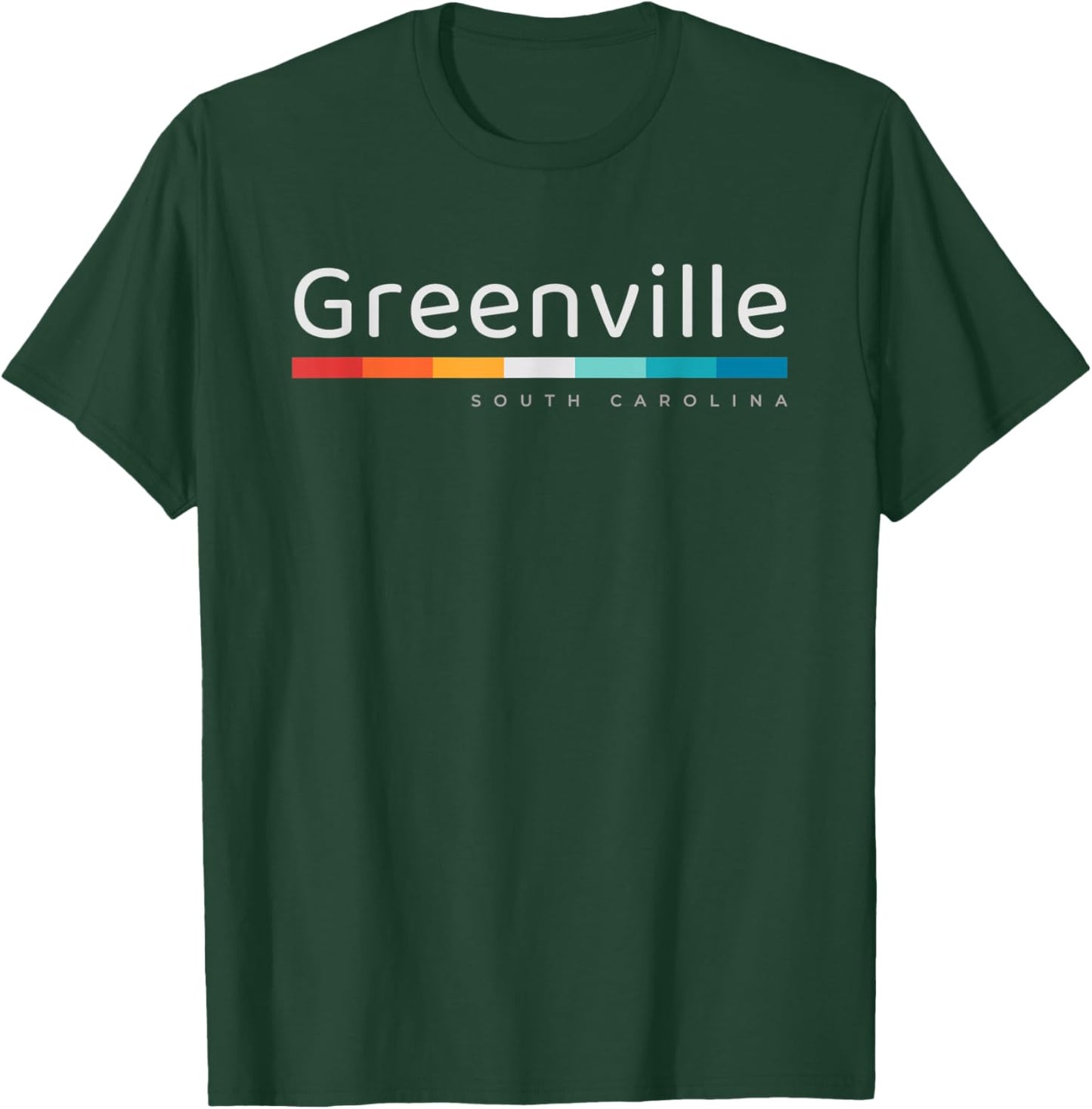 Greenville SC South Carolina Retro Design T-Shirt - T-Shirt | Forest