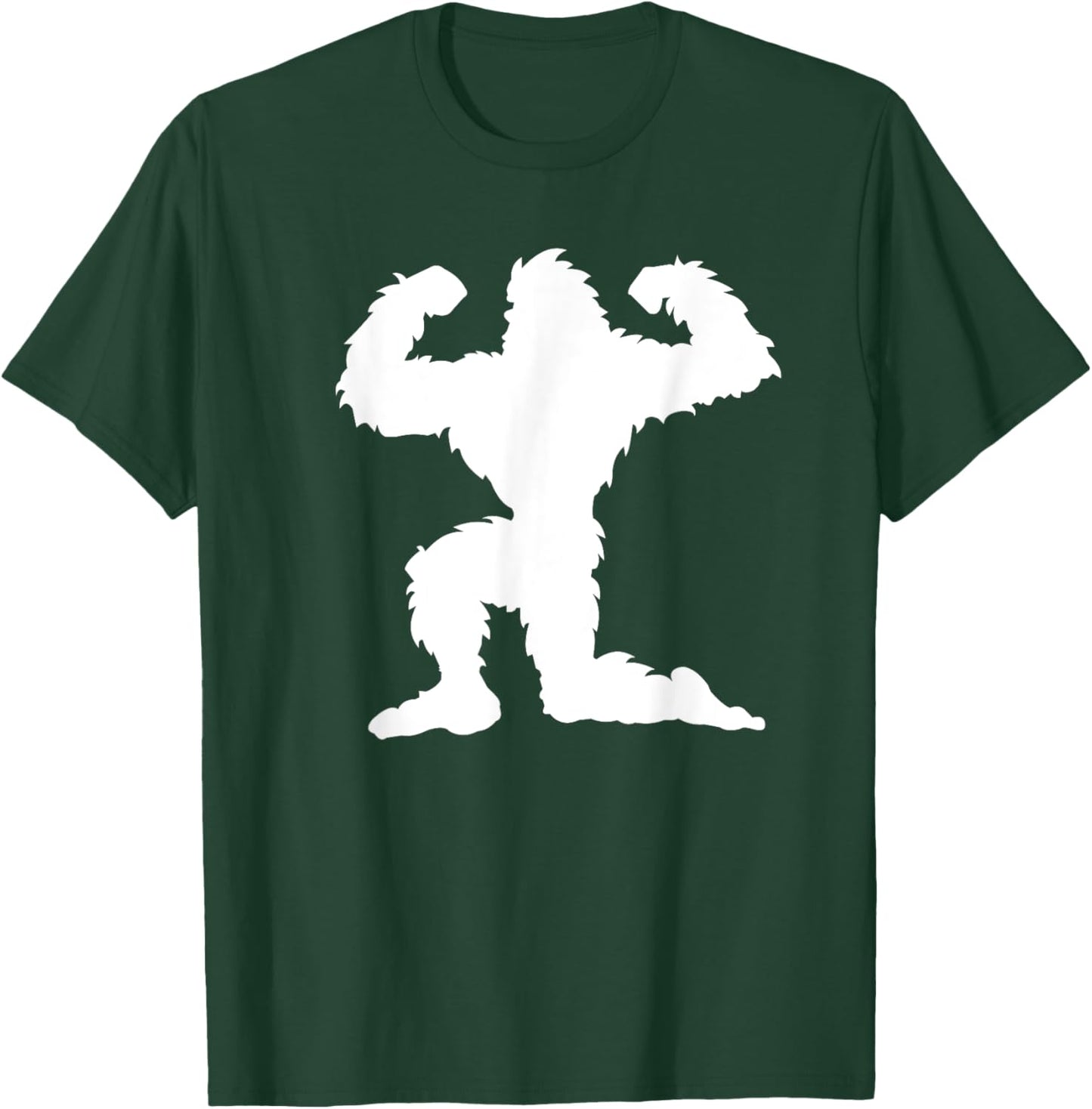 Funny Bodybuilding Bigfoot Bodybuilder Weightlifting Fitness T-Shirt - T-Shirt | Forest