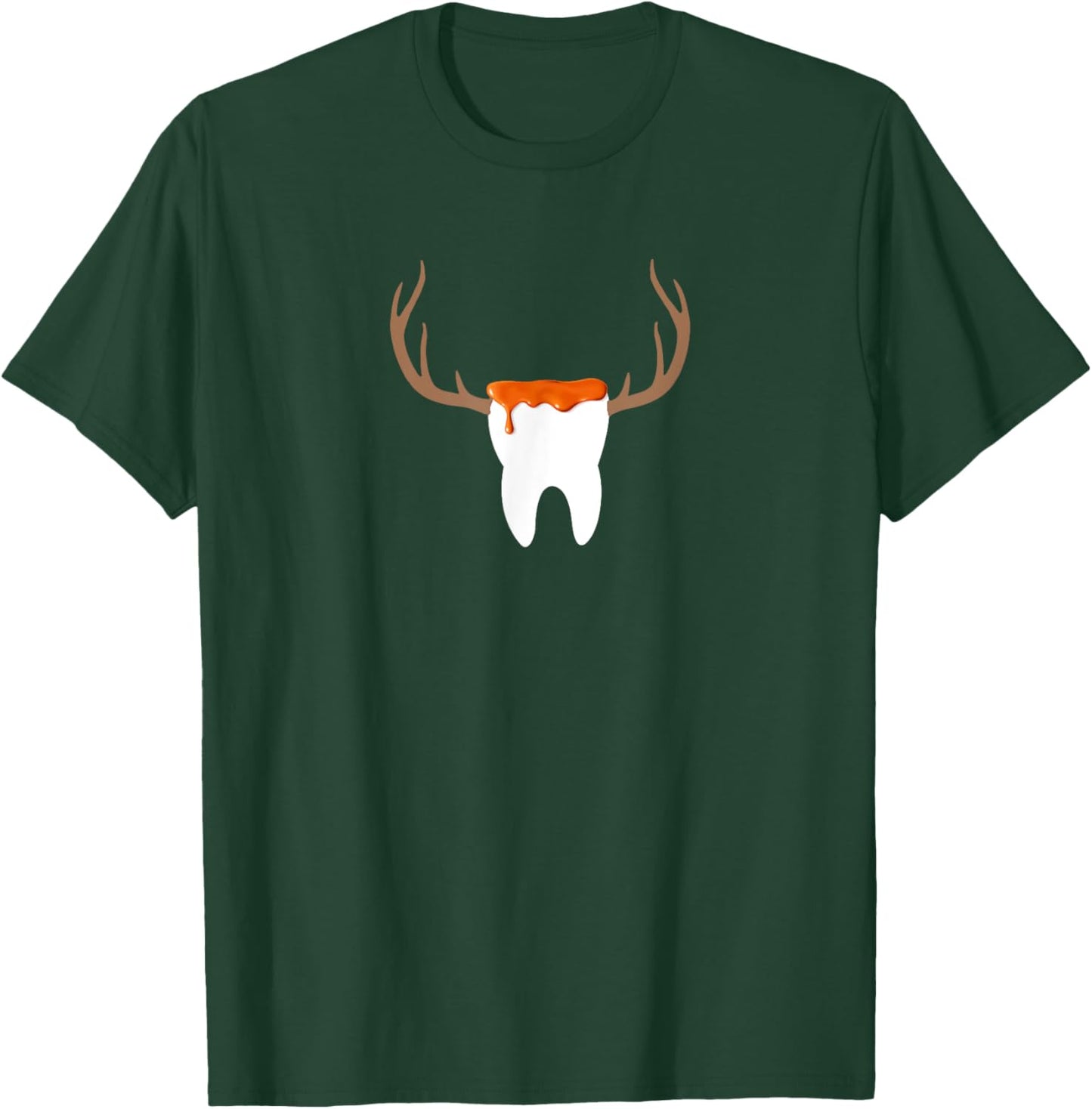 Caramel Syrup Topped Sweet Tooth with Antlers T-Shirt - T-Shirt | Forest