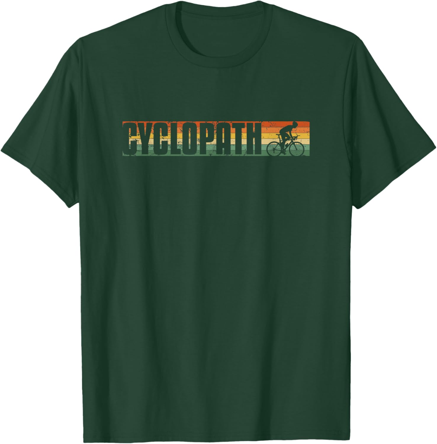 Cyclopath Pun Cycling Humor Cyclist T-Shirt - T-Shirt | Forest