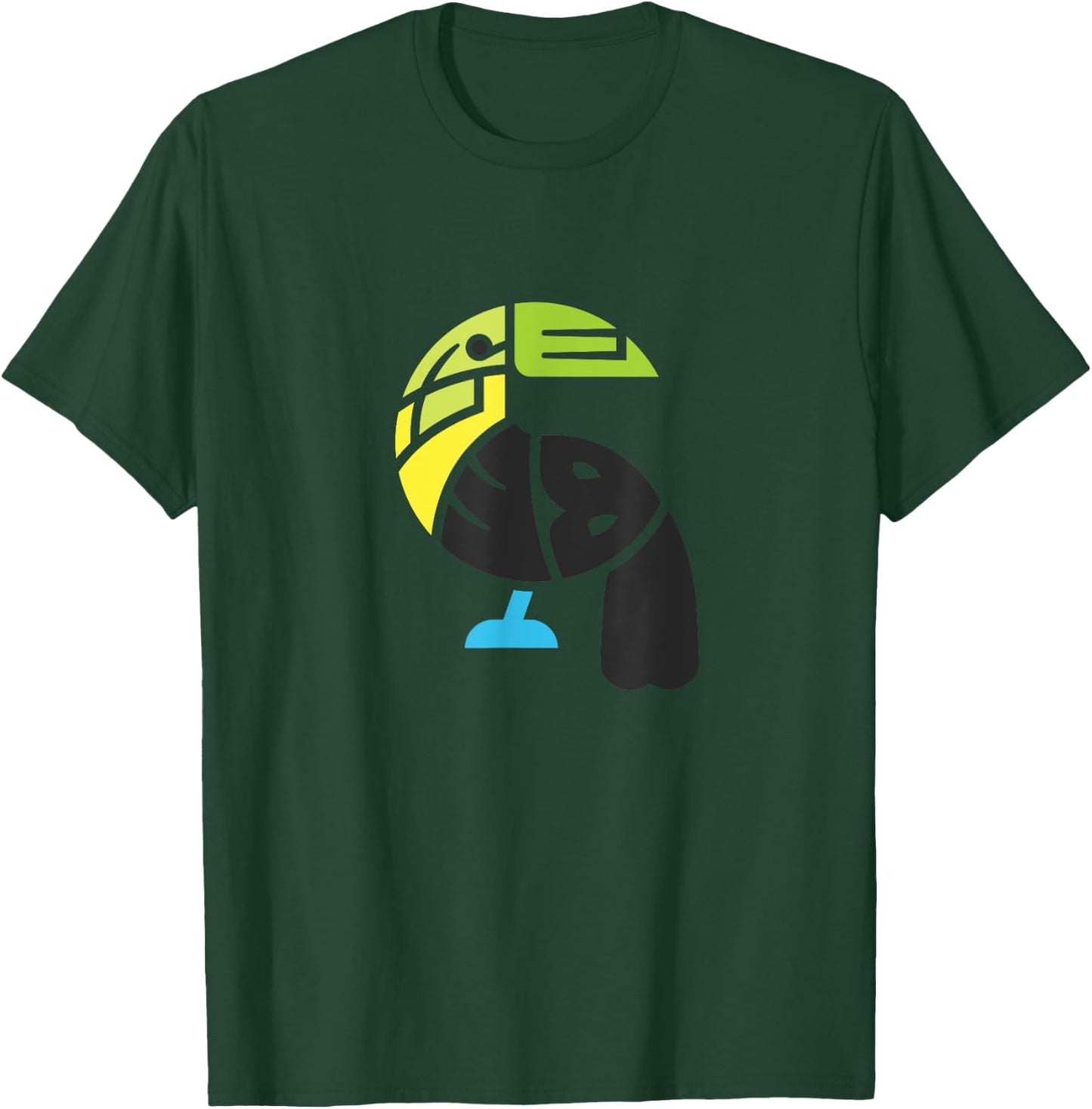 Belize Toucan Colorful Word Art - Funny Animal T-Shirt - T-Shirt | Forest