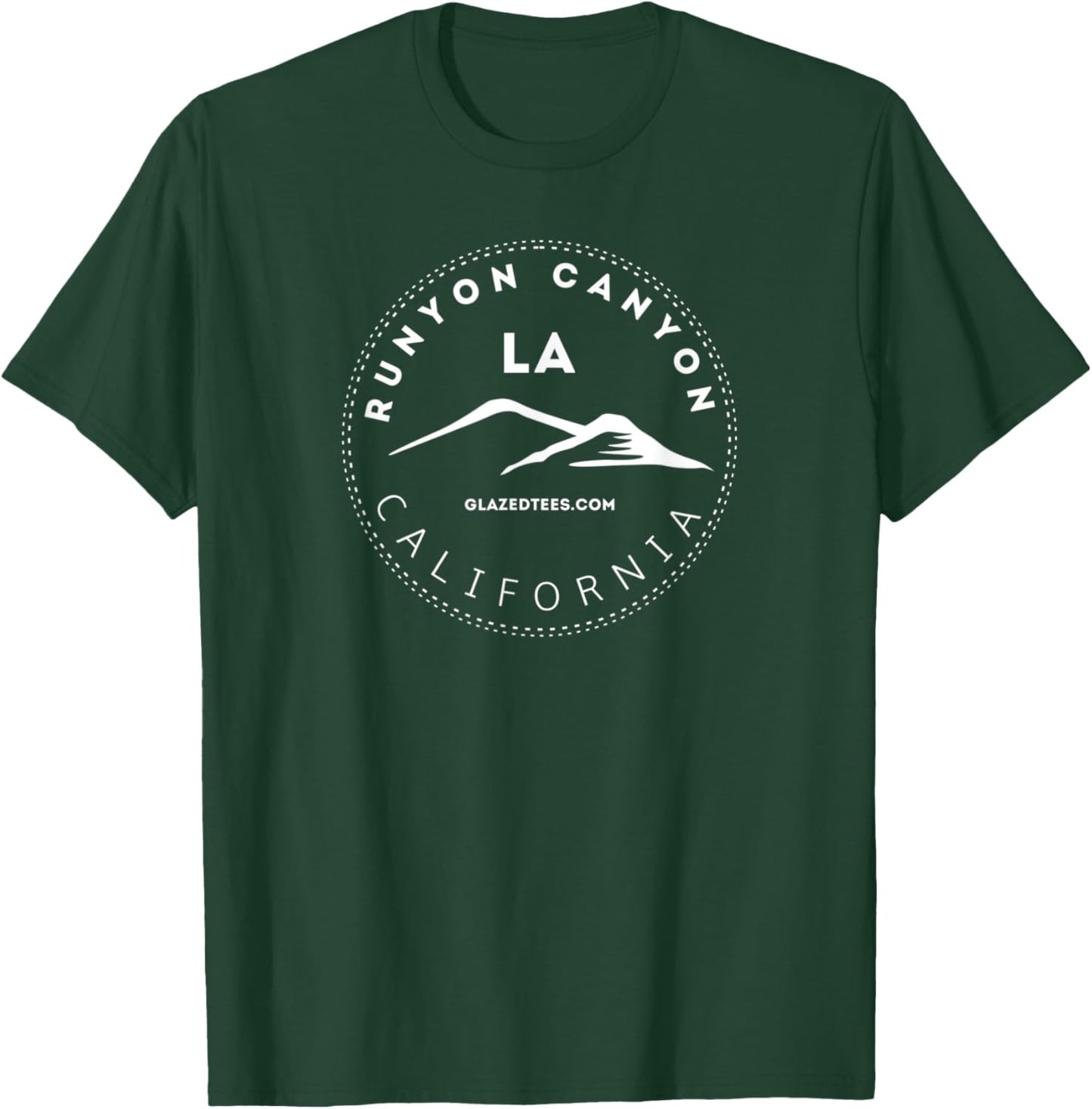 Runyon Canyon Los Angeles - Hollywood California Hiking T-Shirt - T-Shirt | Forest
