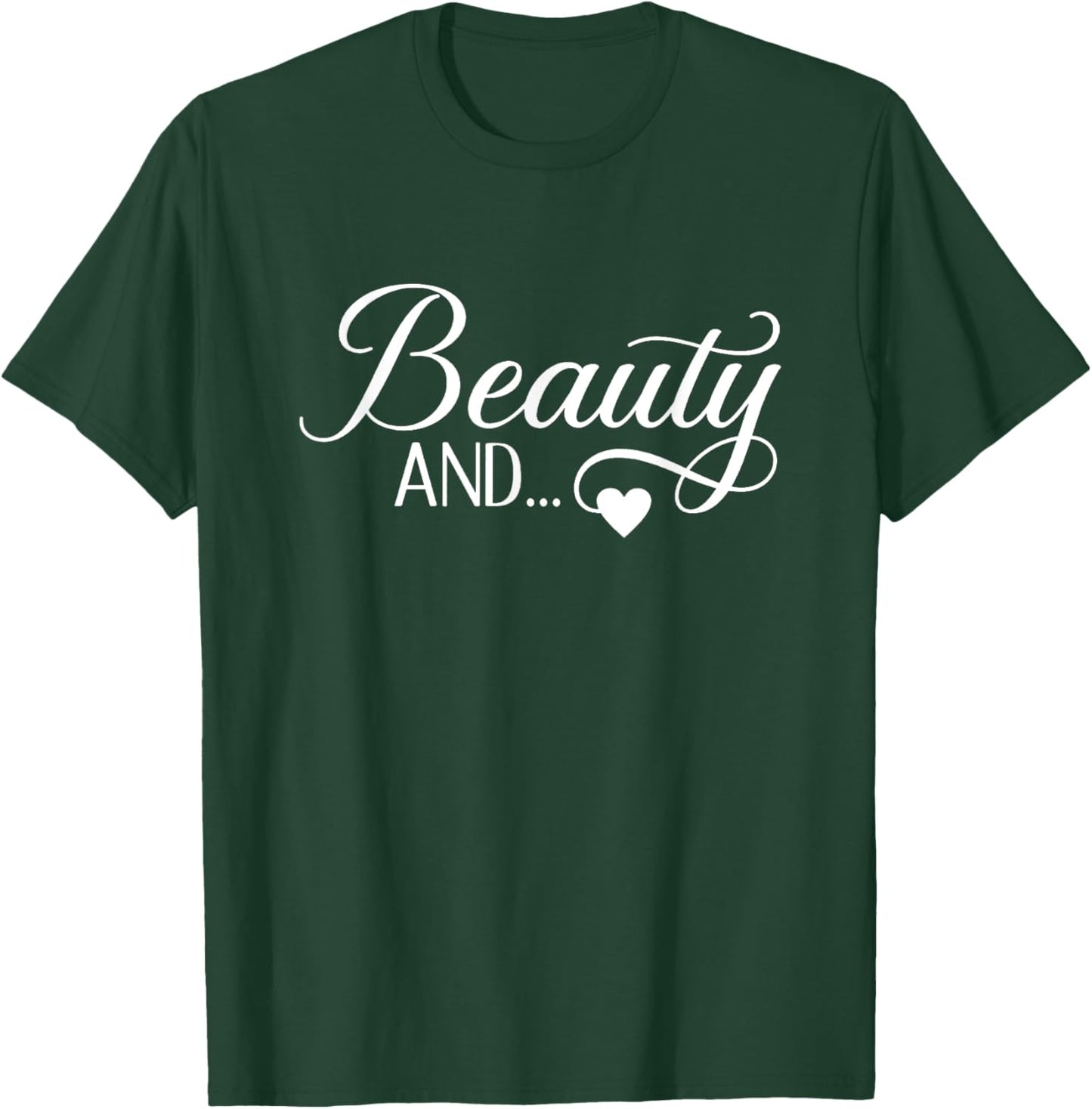 Beauty And The Beard, Matching Couples T-Shirt - T-Shirt | Forest