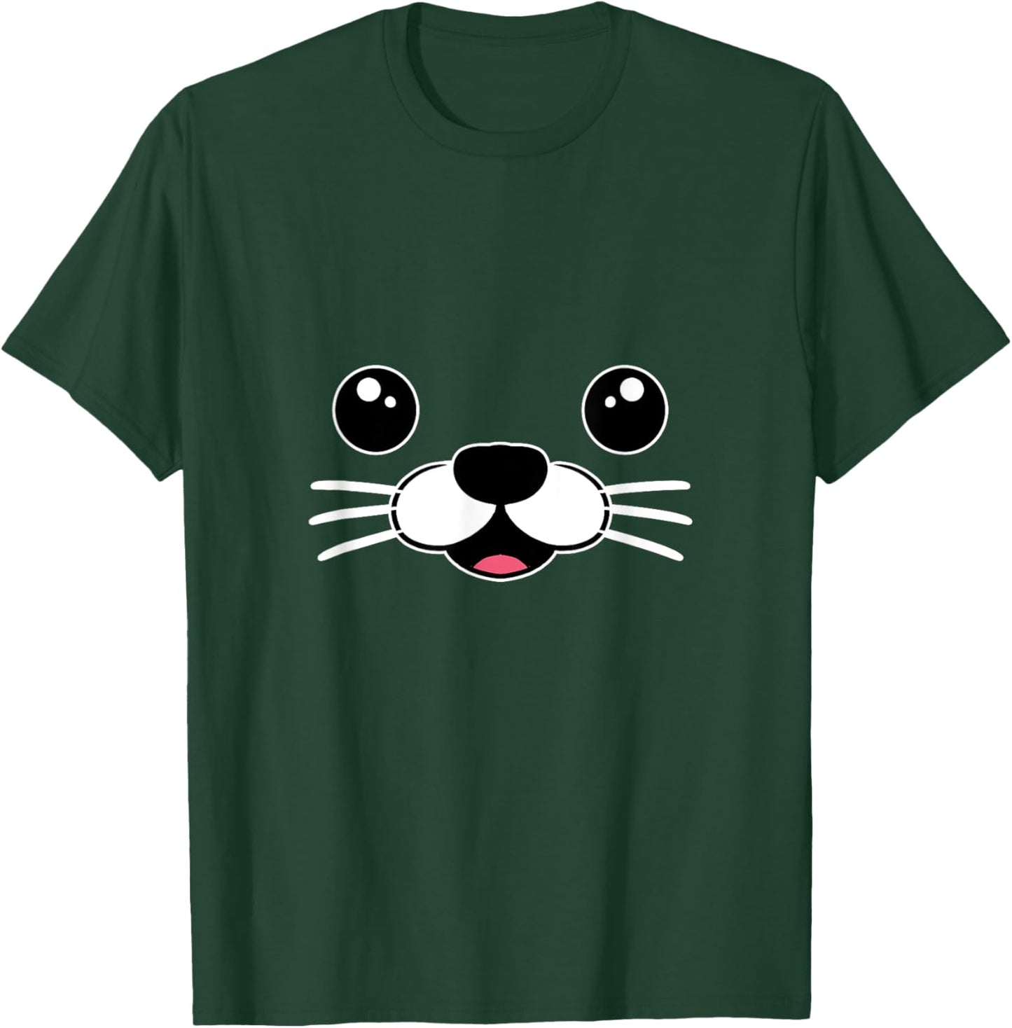 Cute Seal Costume Seal Face Sea Lion Kids T-Shirt - T-Shirt | Forest