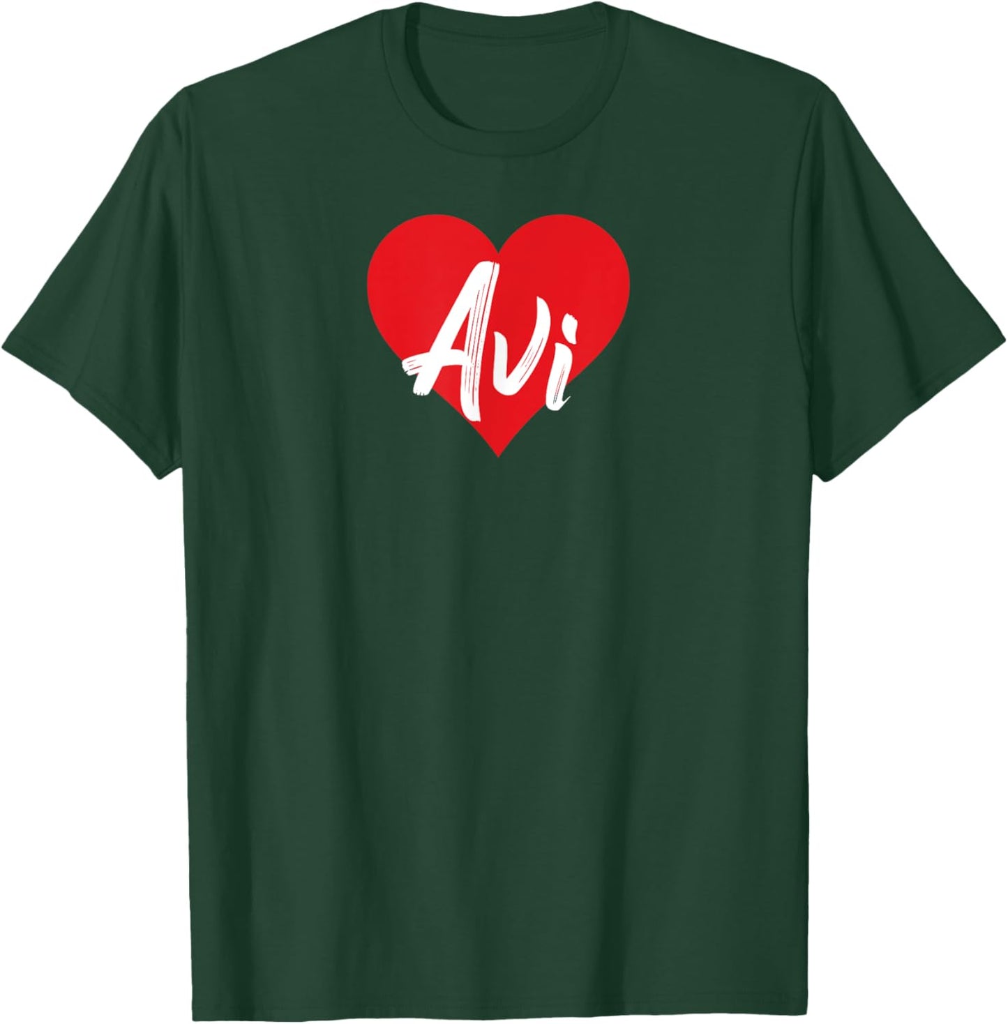 I Love Avi First Name I Heart Named T-Shirt - T-Shirt | Forest