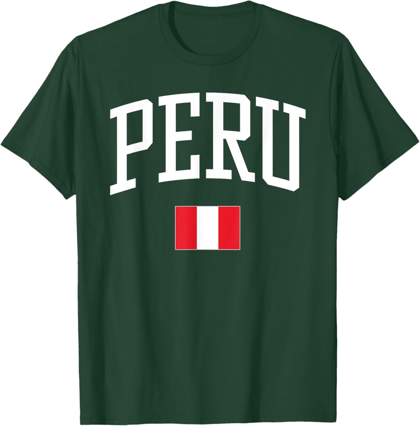 Vintage Flag of Peru Love Your Country T-Shirt - T-Shirt | Forest