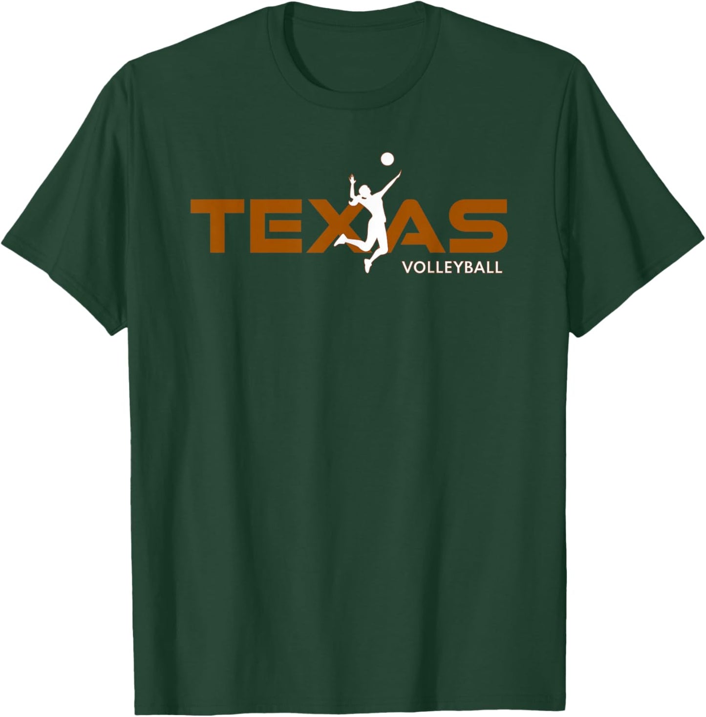 Sport Fan Tex The Lone Star State of Texas Volleyball T-Shirt - T-Shirt | Forest