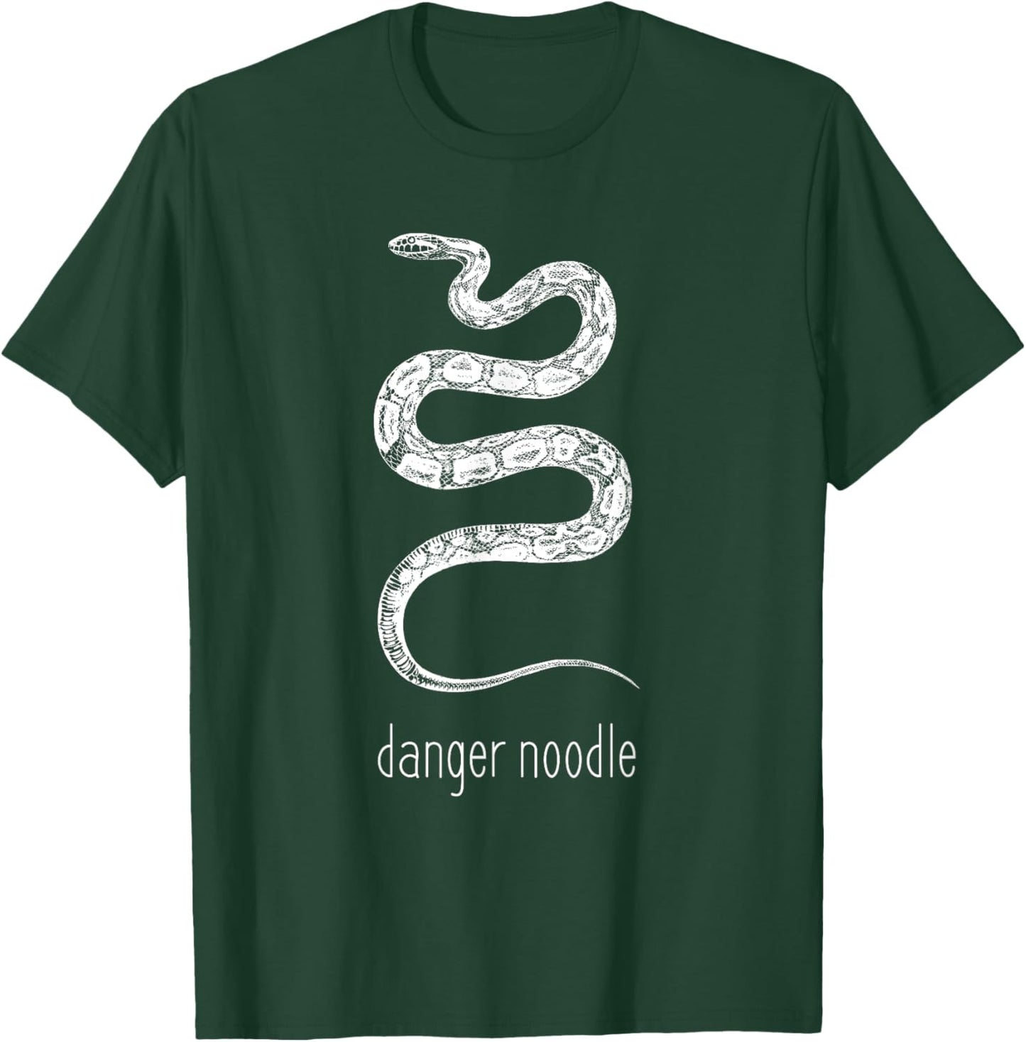 Funny Danger Noodle Pasta Snake Reptiles Meme T-Shirt - T-Shirt | Forest