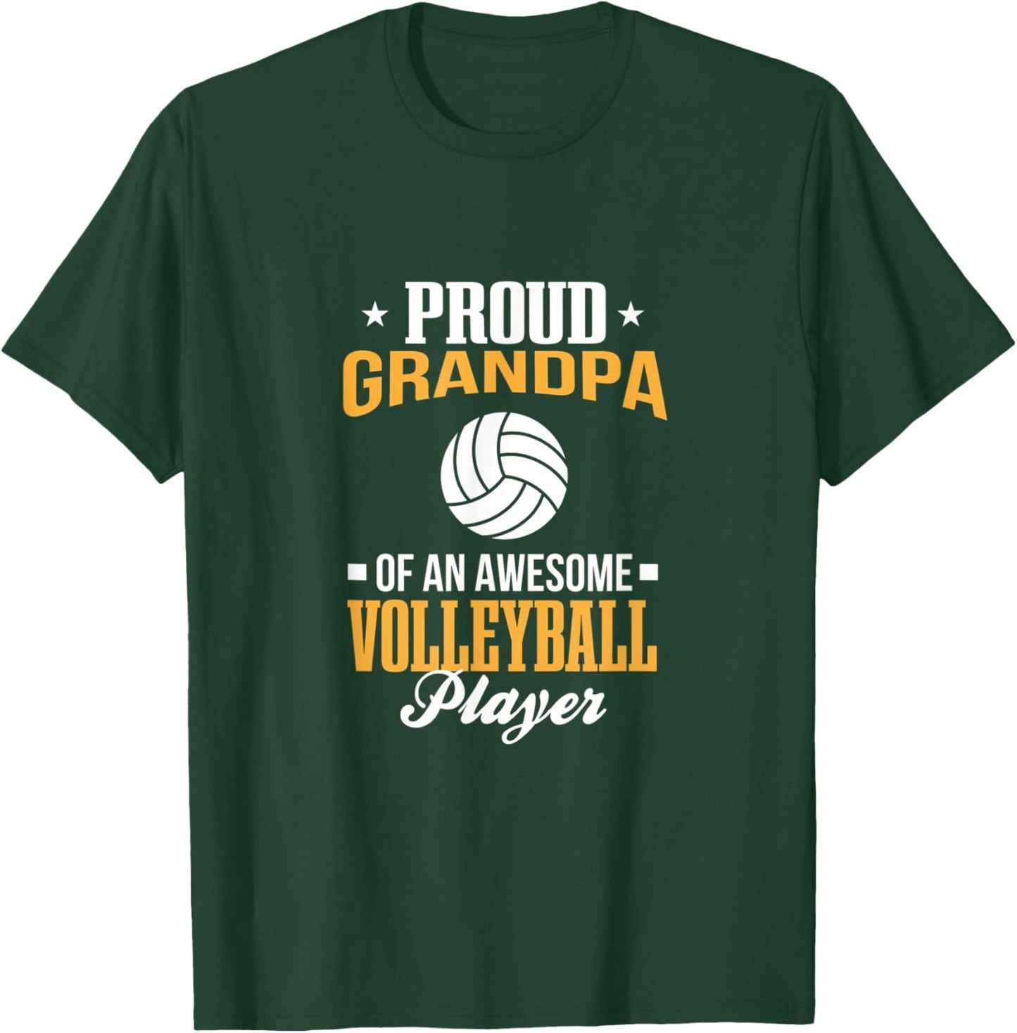 Proud Grandpa Volleyball player dad volleyball player T-Shirt - T-Shirt | Forest