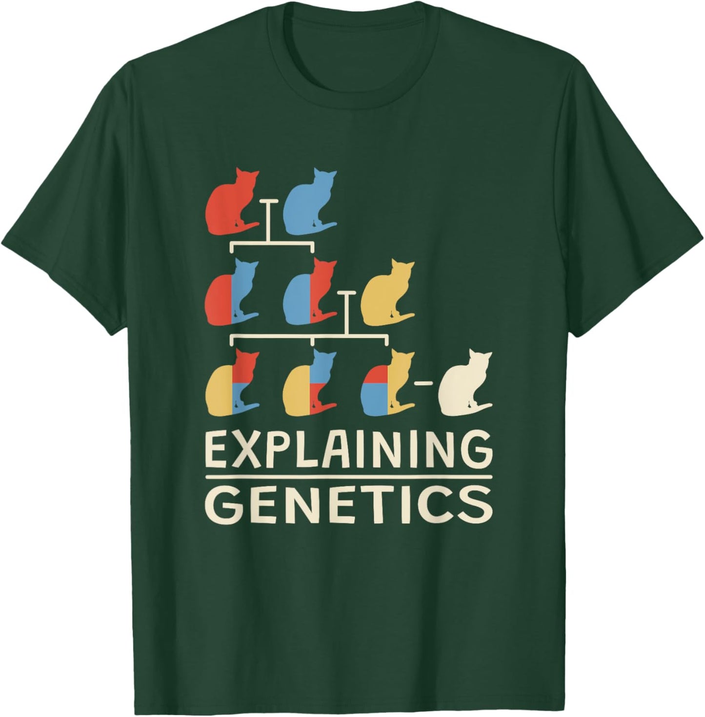 Explaining Genetics Teacher Genomics Biologist Genetics T-Shirt - T-Shirt | Forest