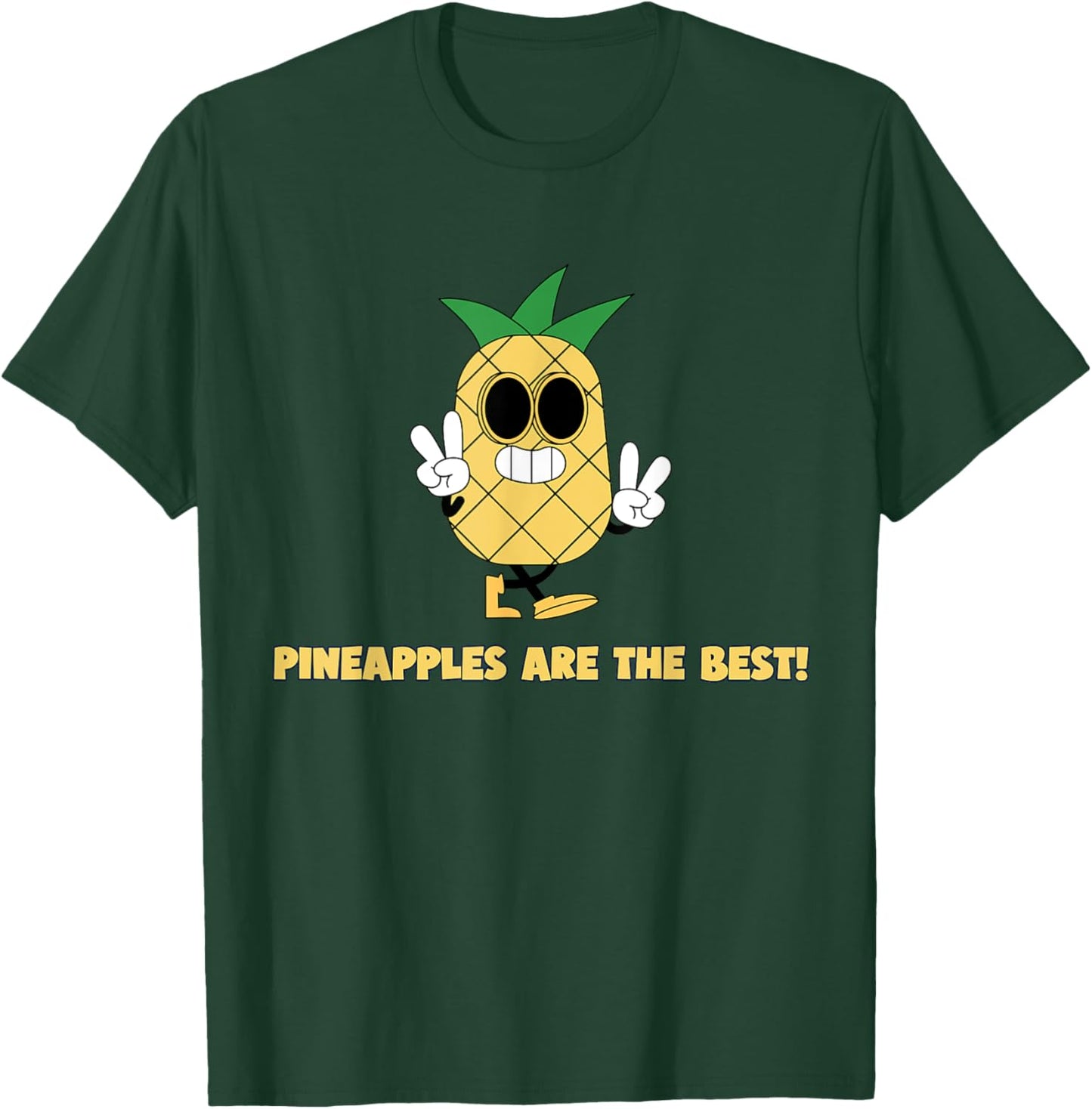 Finny Pineapples Are The Best Pineapple Peace T-Shirt - T-Shirt | Forest