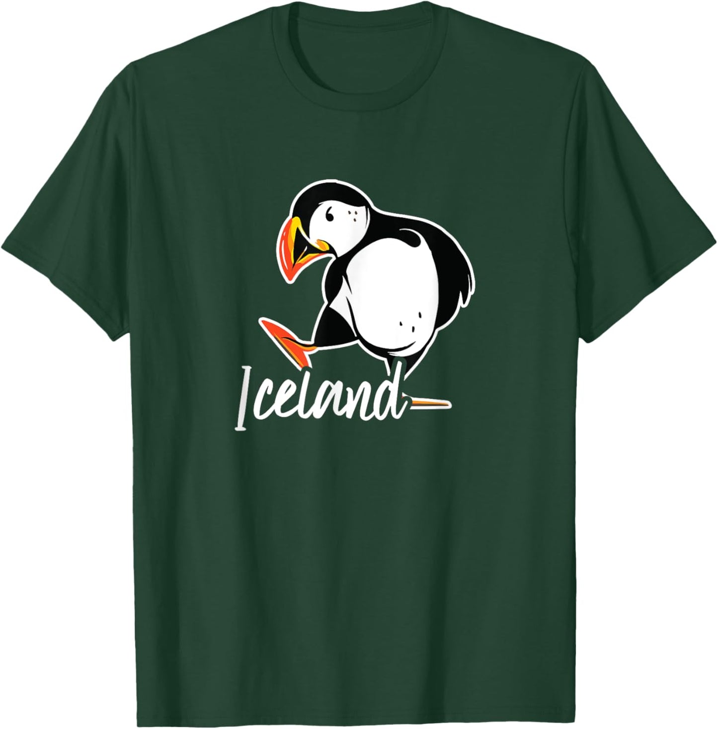 Iceland Shirt with Puffin Bird T-Shirt - T-Shirt | Forest