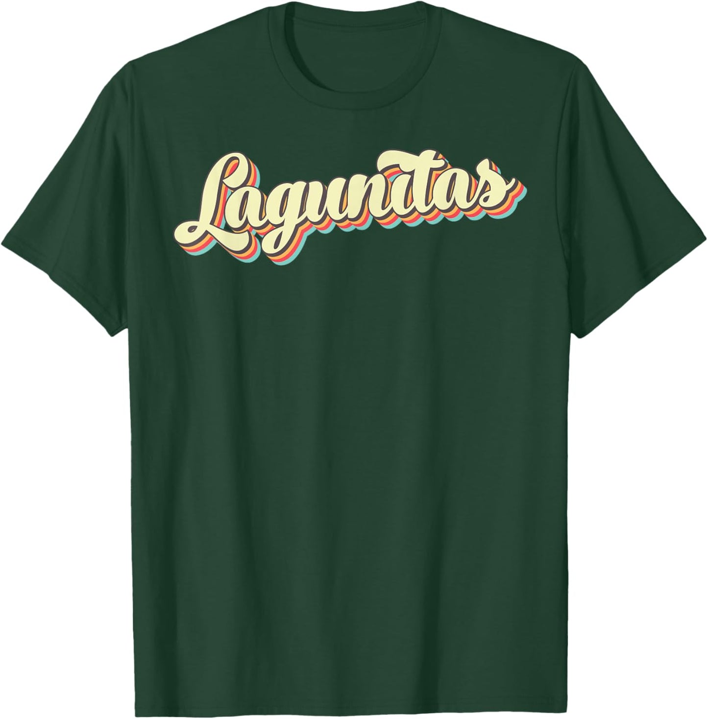 Lagunitas Retro Art Baseball Font Vintage T-Shirt - T-Shirt | Forest