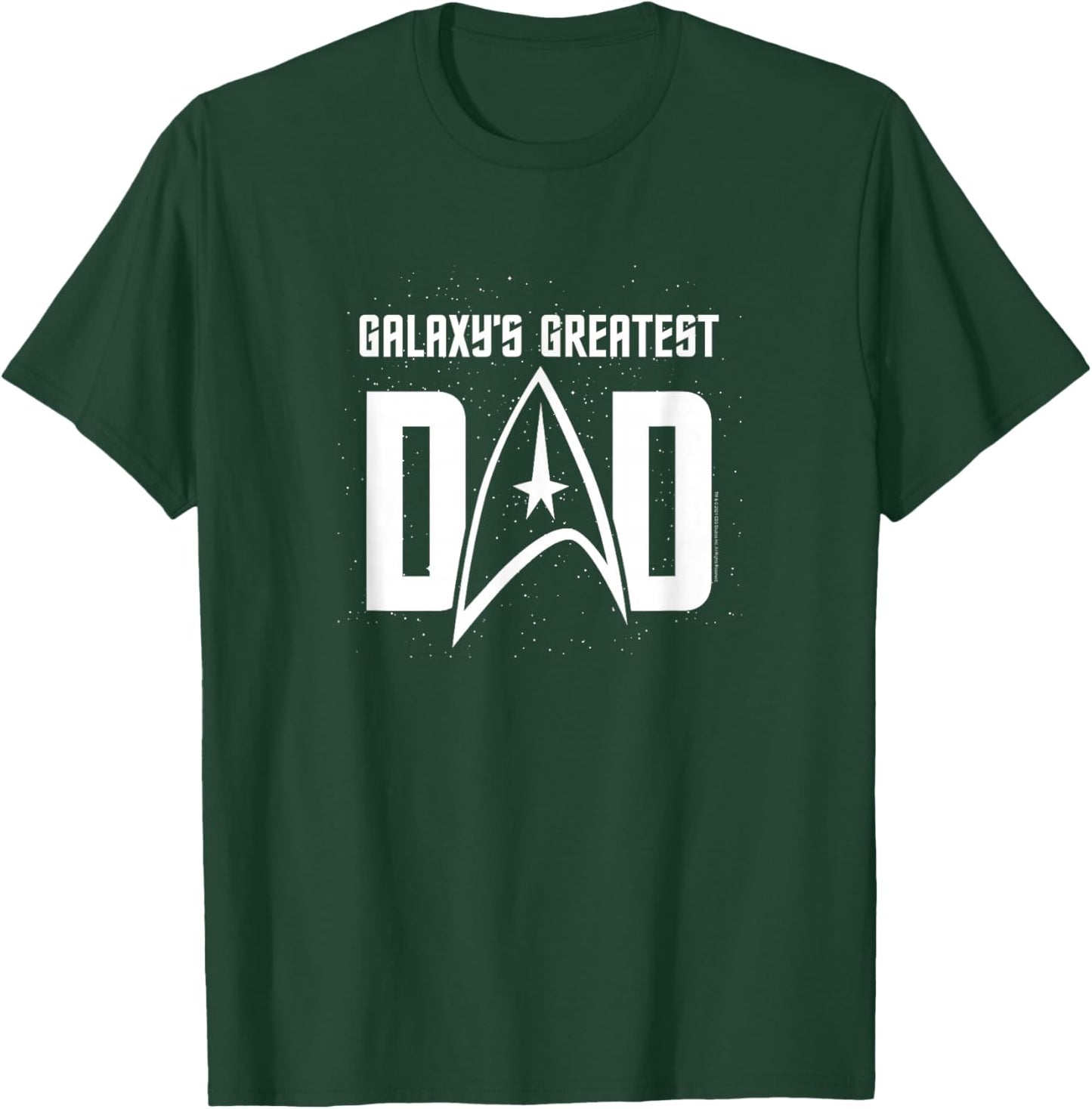 Star Trek Father's Day Galaxy's Greatest Dad Badge T-Shirt - T-Shirt | Forest