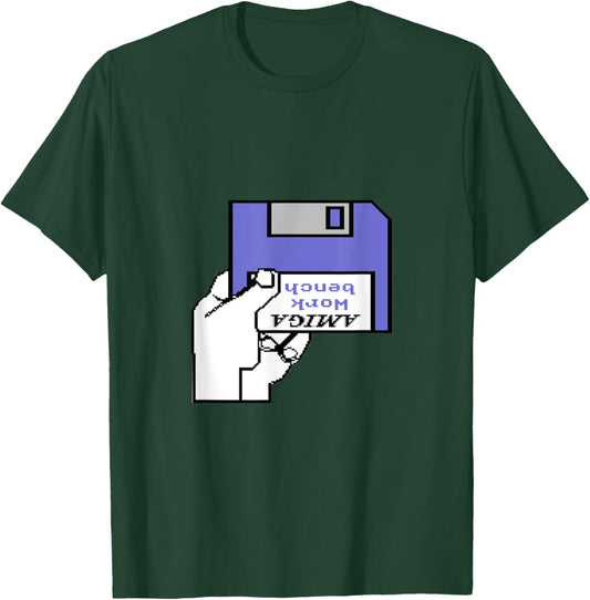 Amiga Workbench Floppy Insert Retro Computer T-Shirt - T-Shirt | Forest