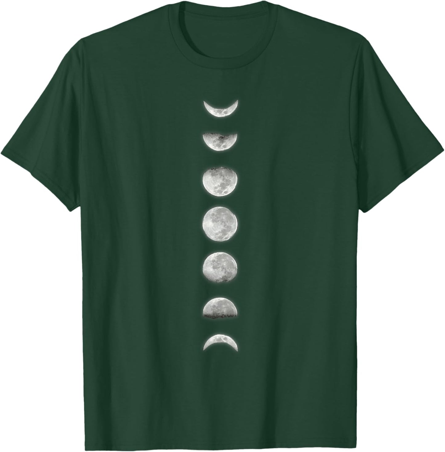 Moon Phases Vertical Design Astronomer T-Shirt - T-Shirt | Forest