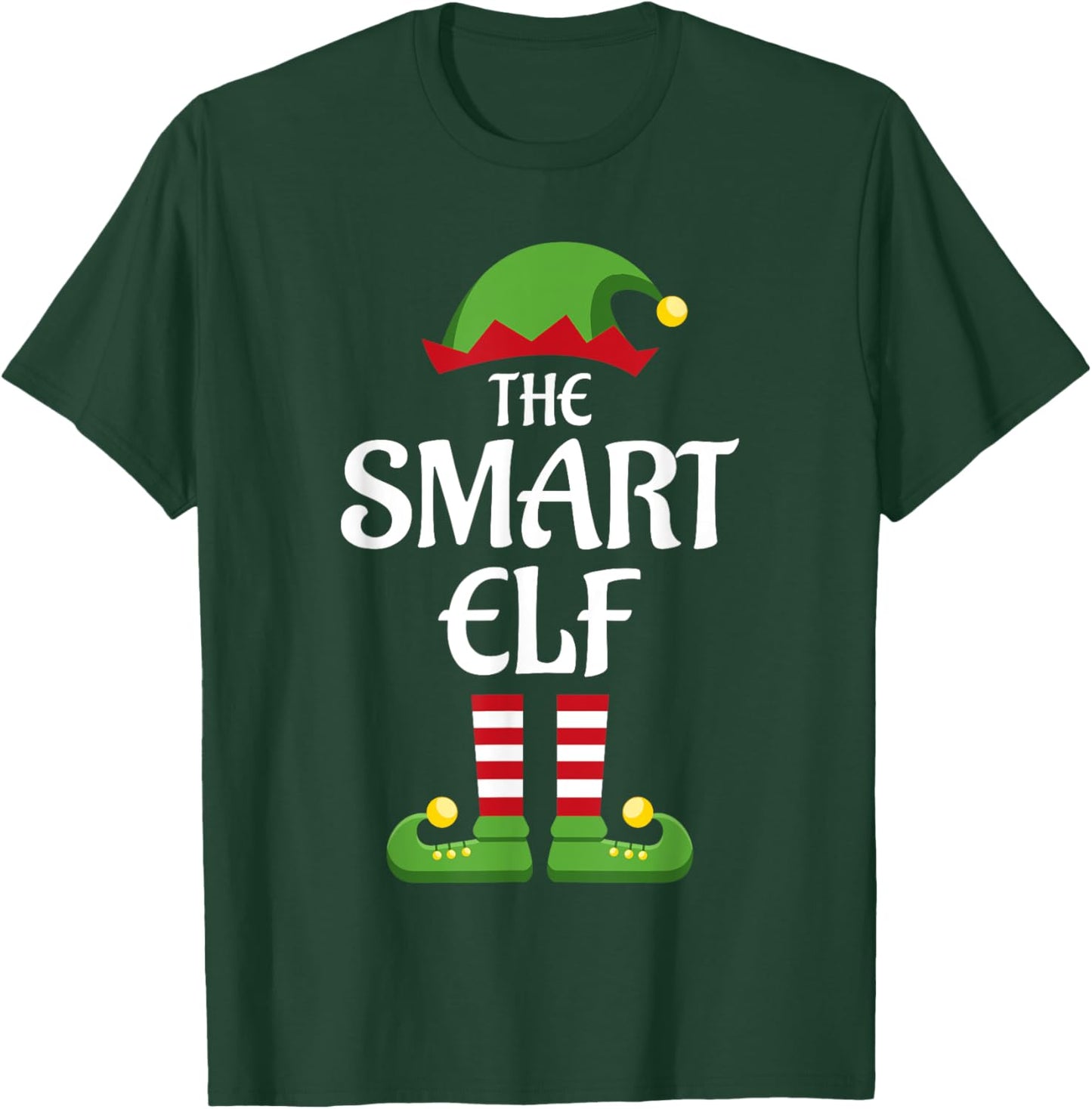 Smart Elf Family Matching Group Christmas T-Shirt - T-Shirt | Forest