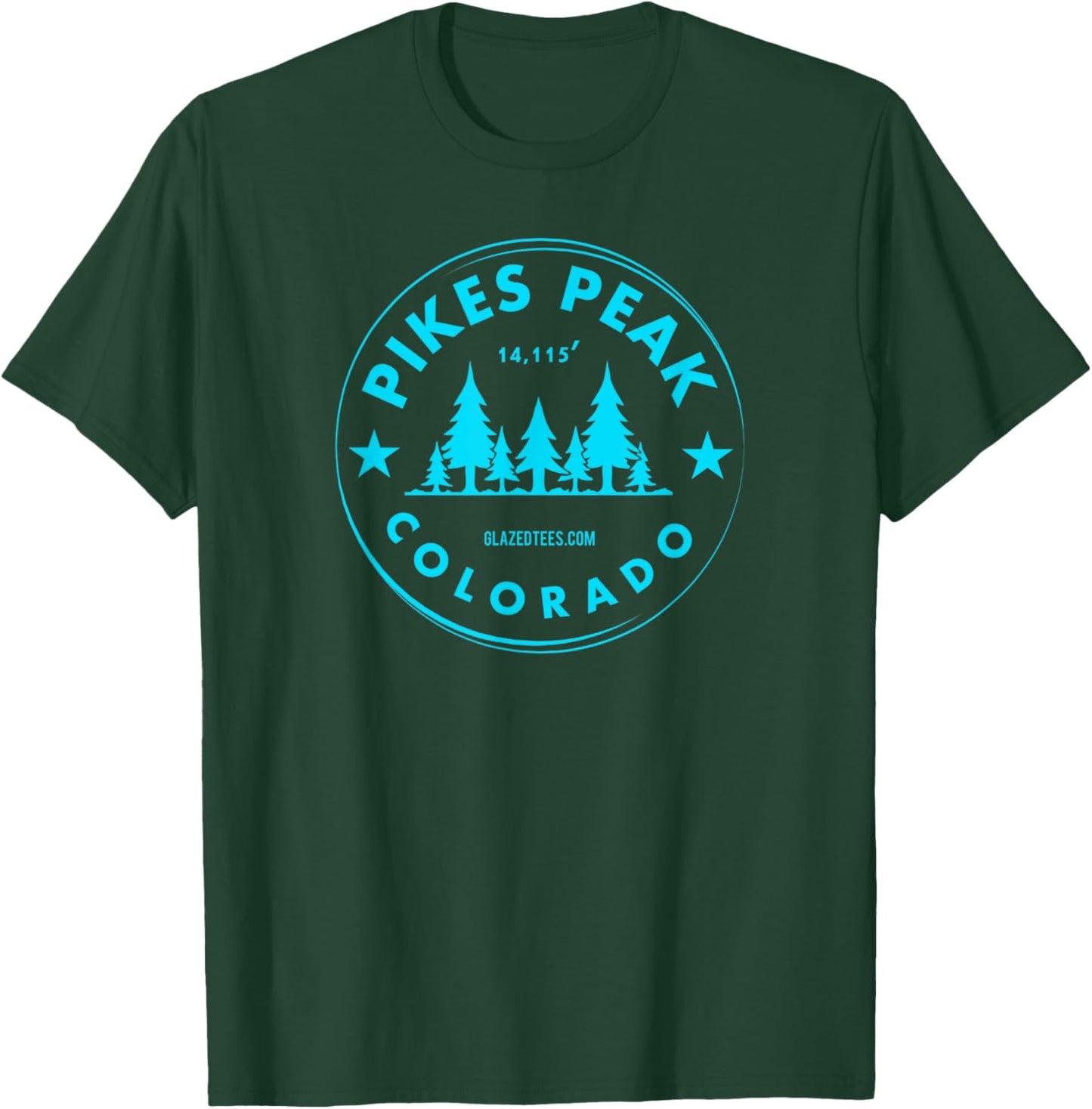 Pikes Peak Colorado – Mountain Forest CO Bluebird Day T-Shirt - T-Shirt | Forest