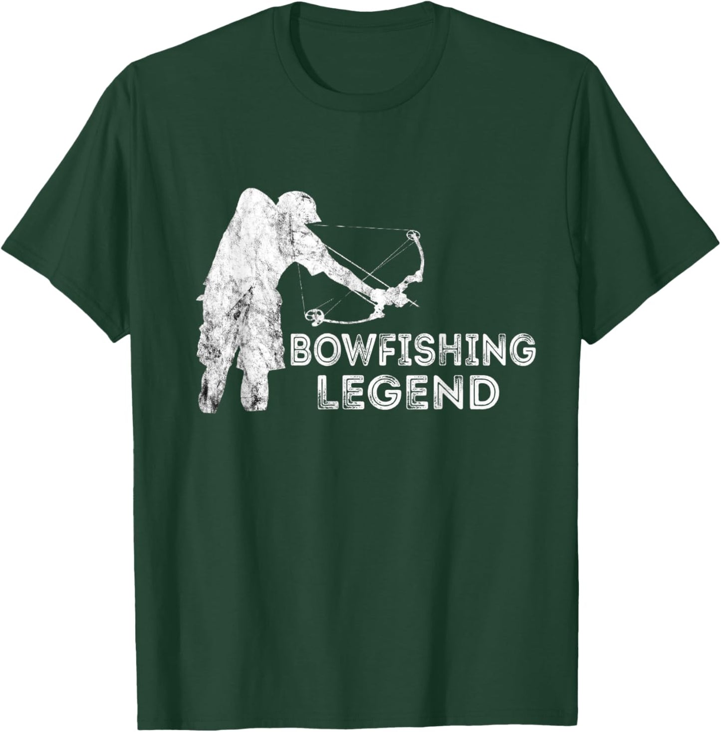 Bowfishing Legend Bowfisher Bowfish Fish Bow Hunting Fisher T-Shirt - T-Shirt | Forest