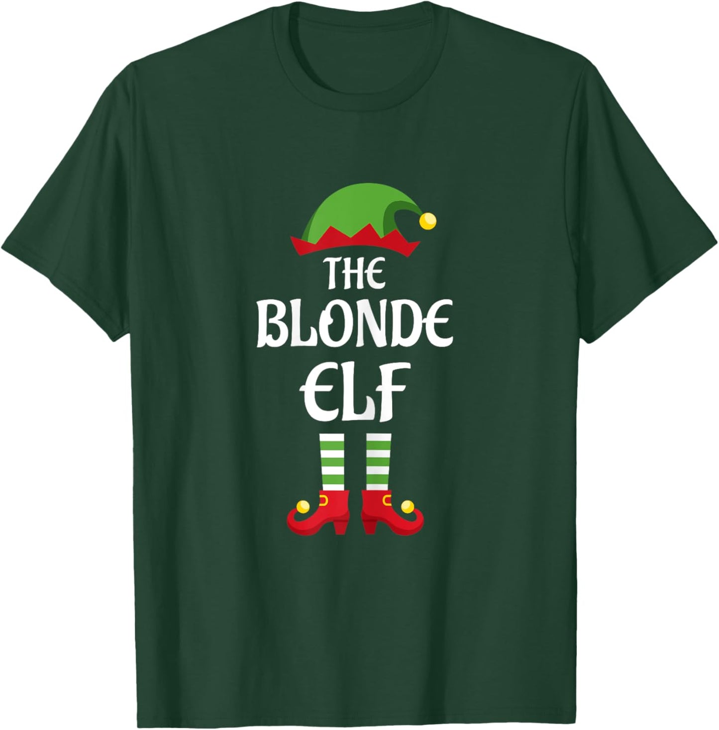 Blonde Elf Family Matching Group Christmas T-Shirt - T-Shirt | Forest