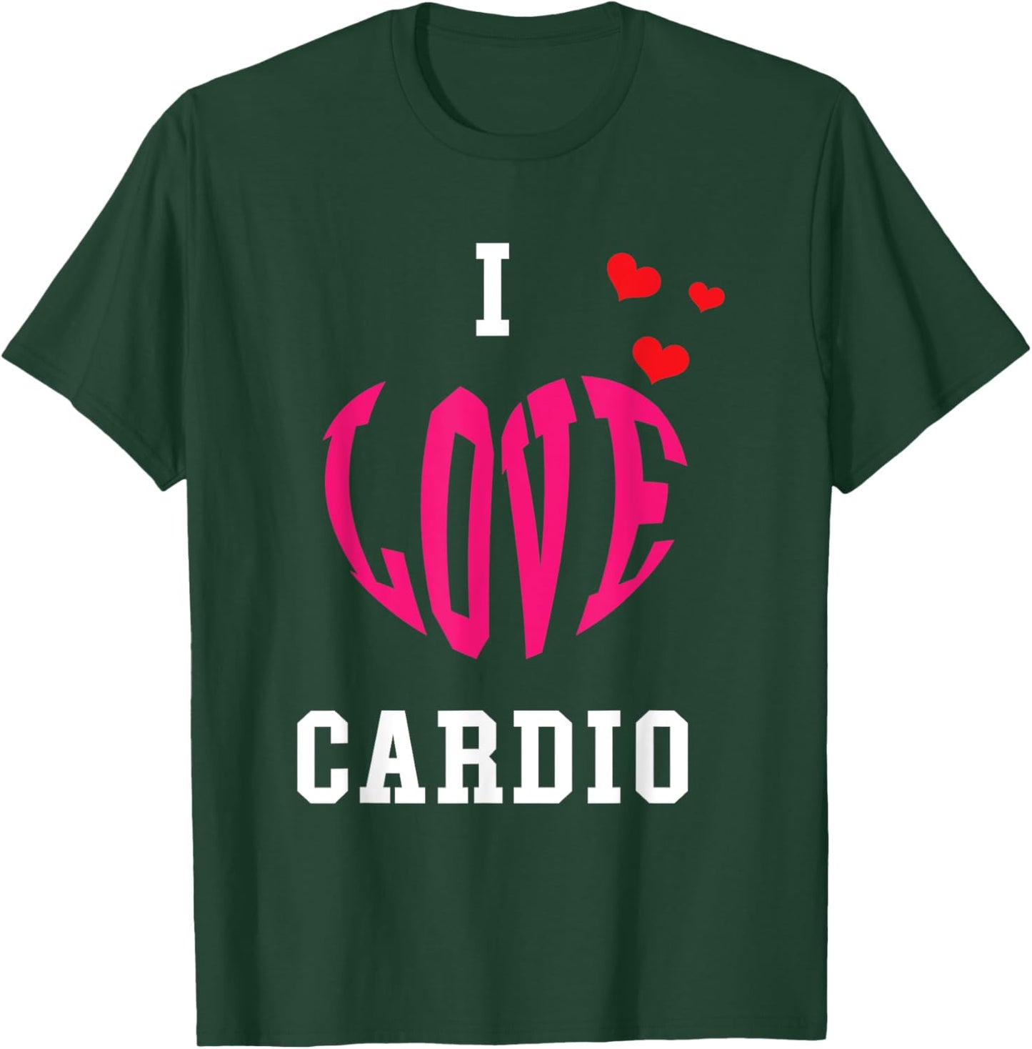 Bodybuilder and Powerlifting in a gym for I love Cardio T-Shirt - T-Shirt | Forest