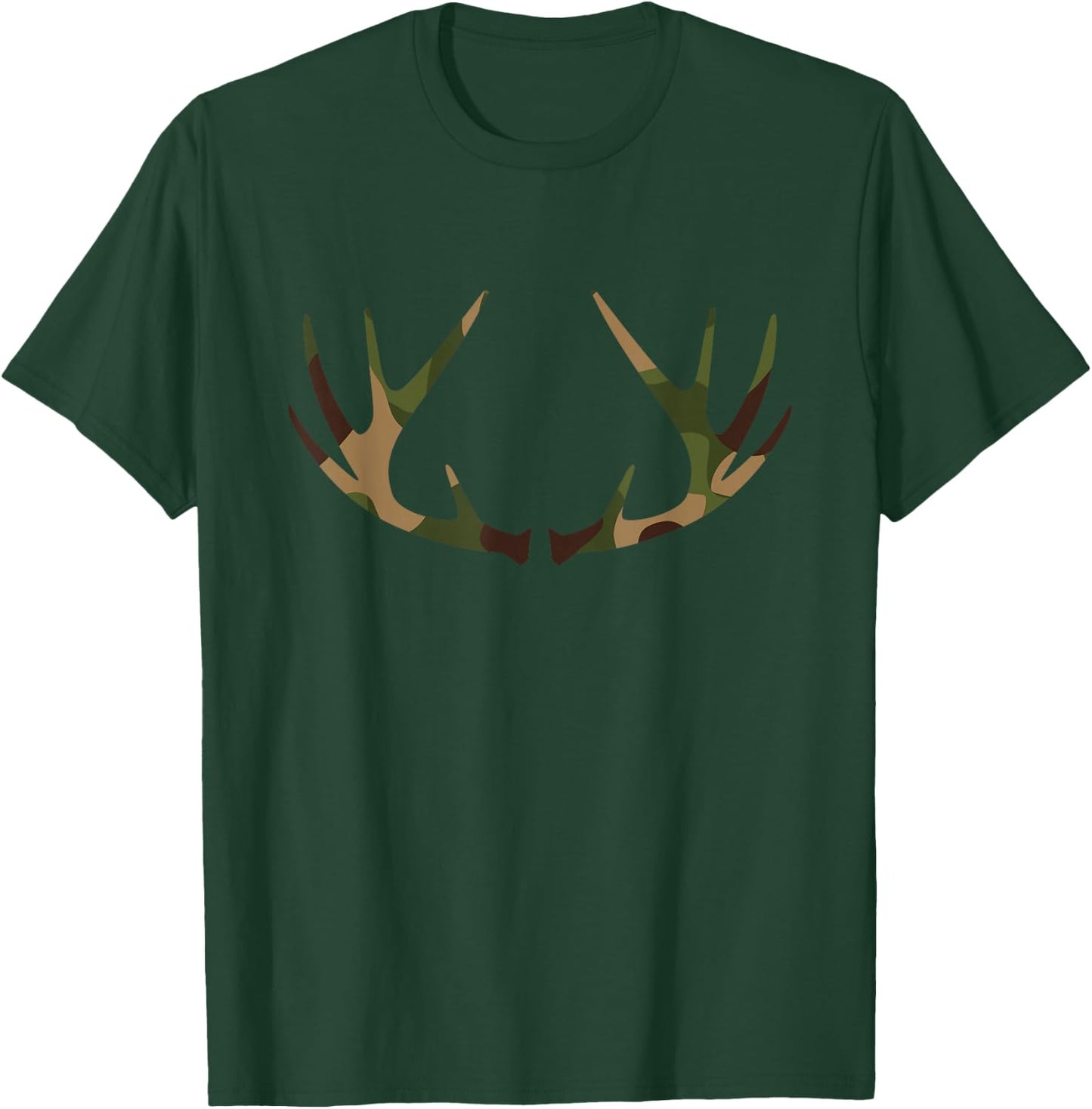 Outdoor Antlers Elk Deer Hunting T-Shirt - T-Shirt | Forest