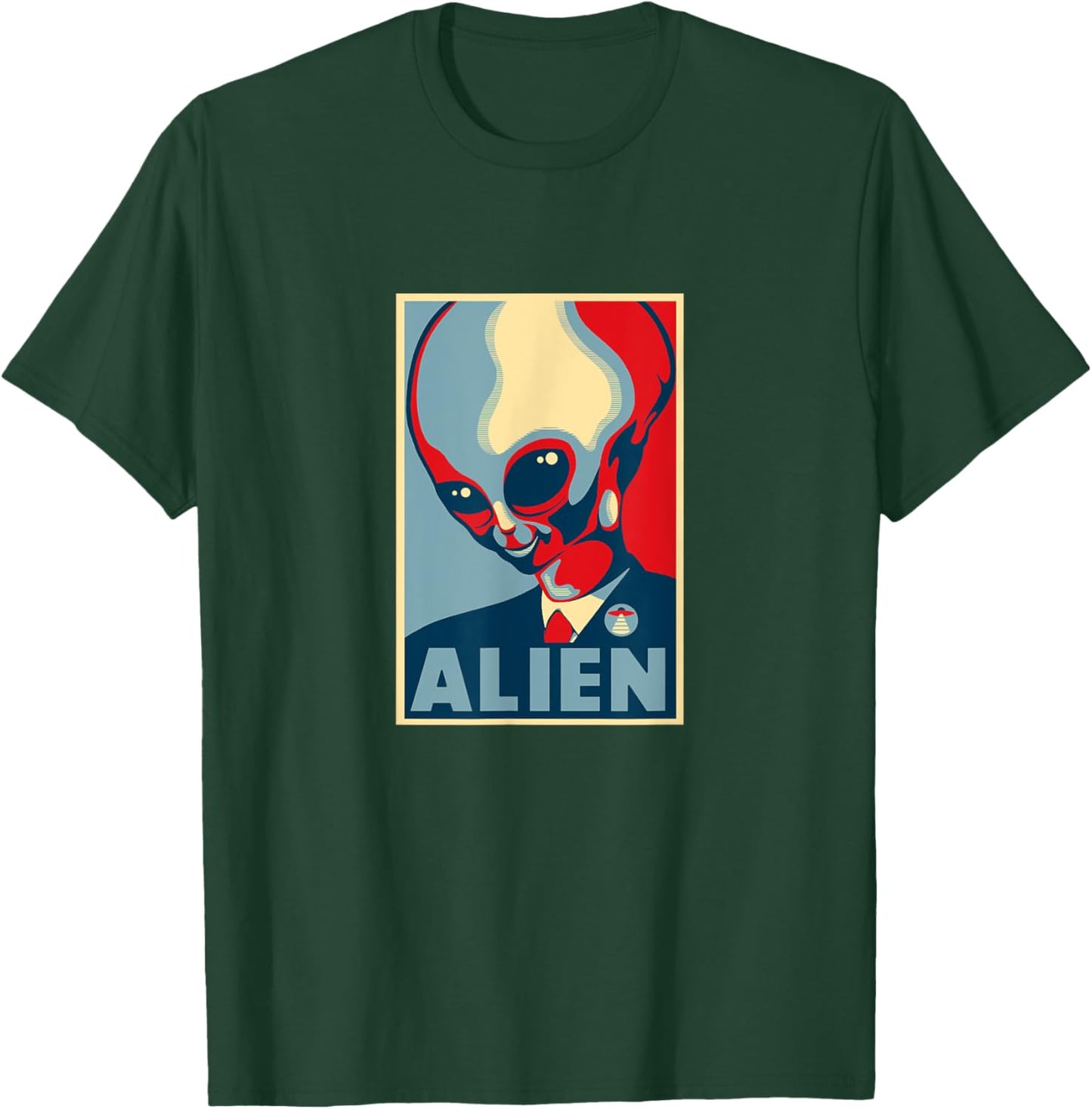 Skinny Bob Alien for President Hope Poster T-Shirt - T-Shirt | Forest