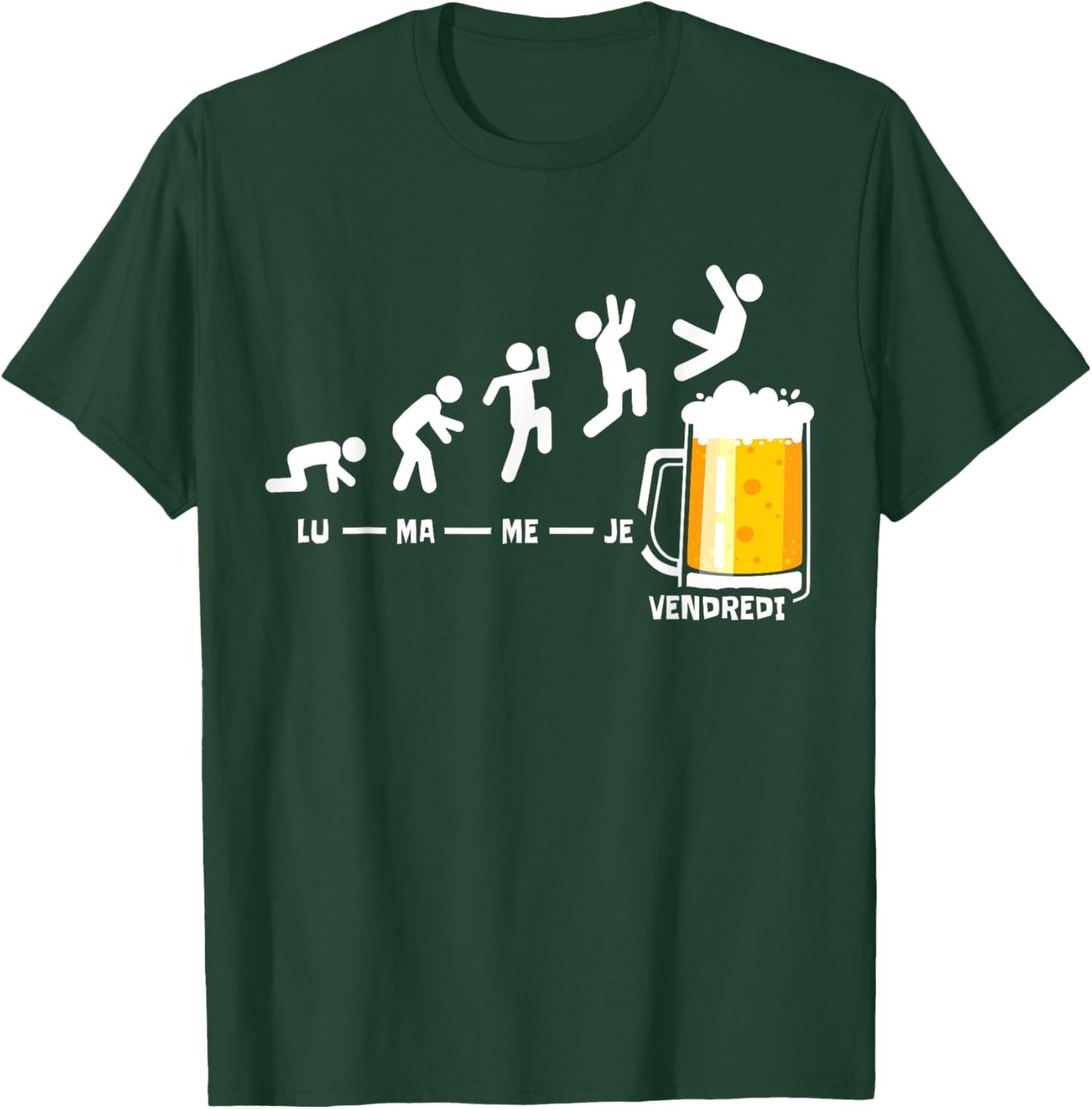 Beer Friday Weekend Week Beers Fridays Funny Beer Drinker T-Shirt - T-Shirt | Forest