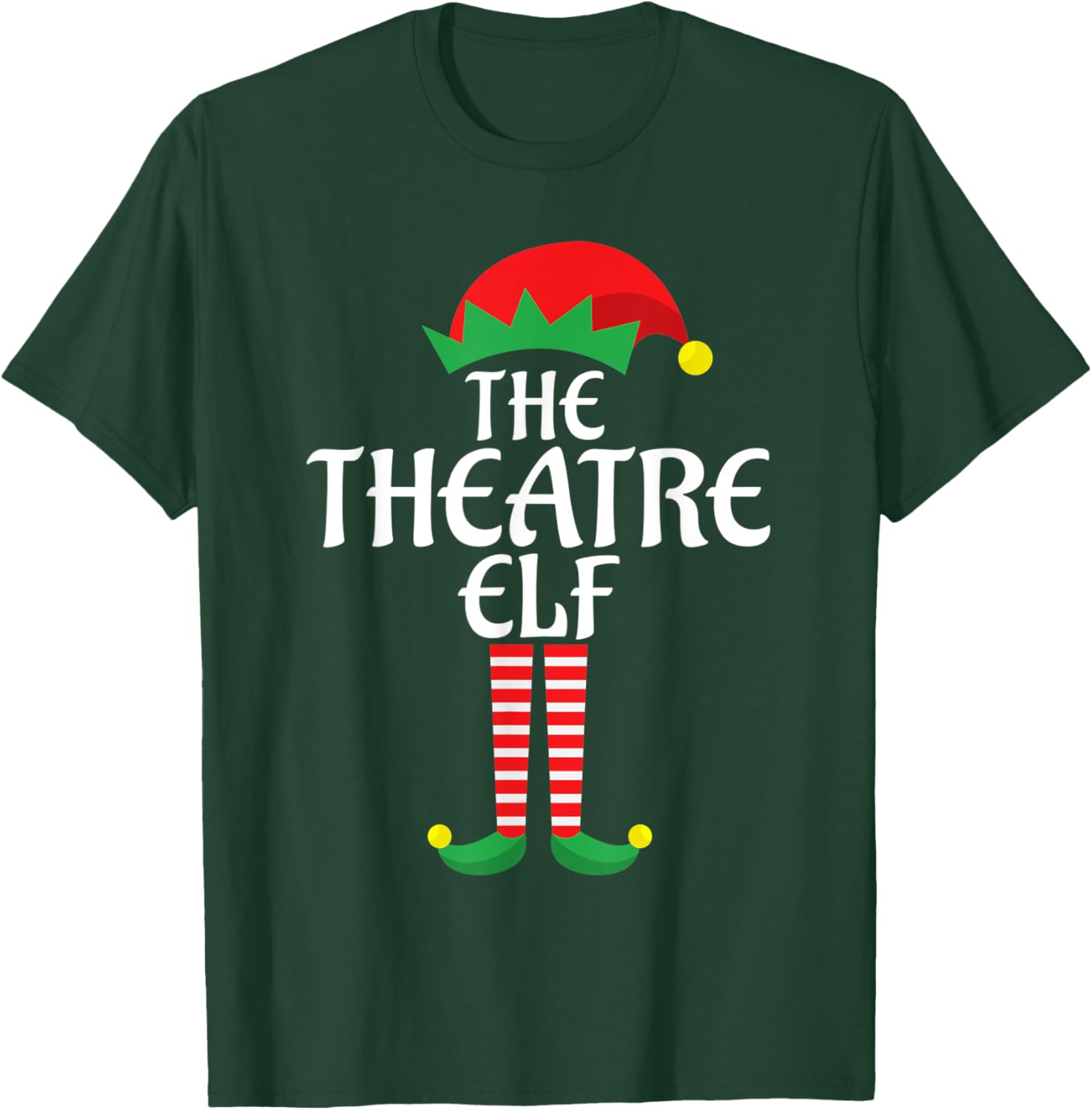 Theatre Elf Christmas Theme Holiday Family Group Matching T-Shirt - T-Shirt | Forest