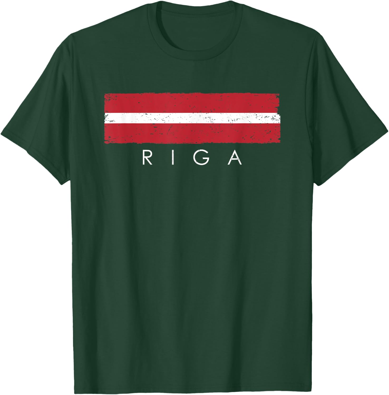 Vintage Riga Latvia Vacation | Latvia Lover T-Shirt - T-Shirt | Forest