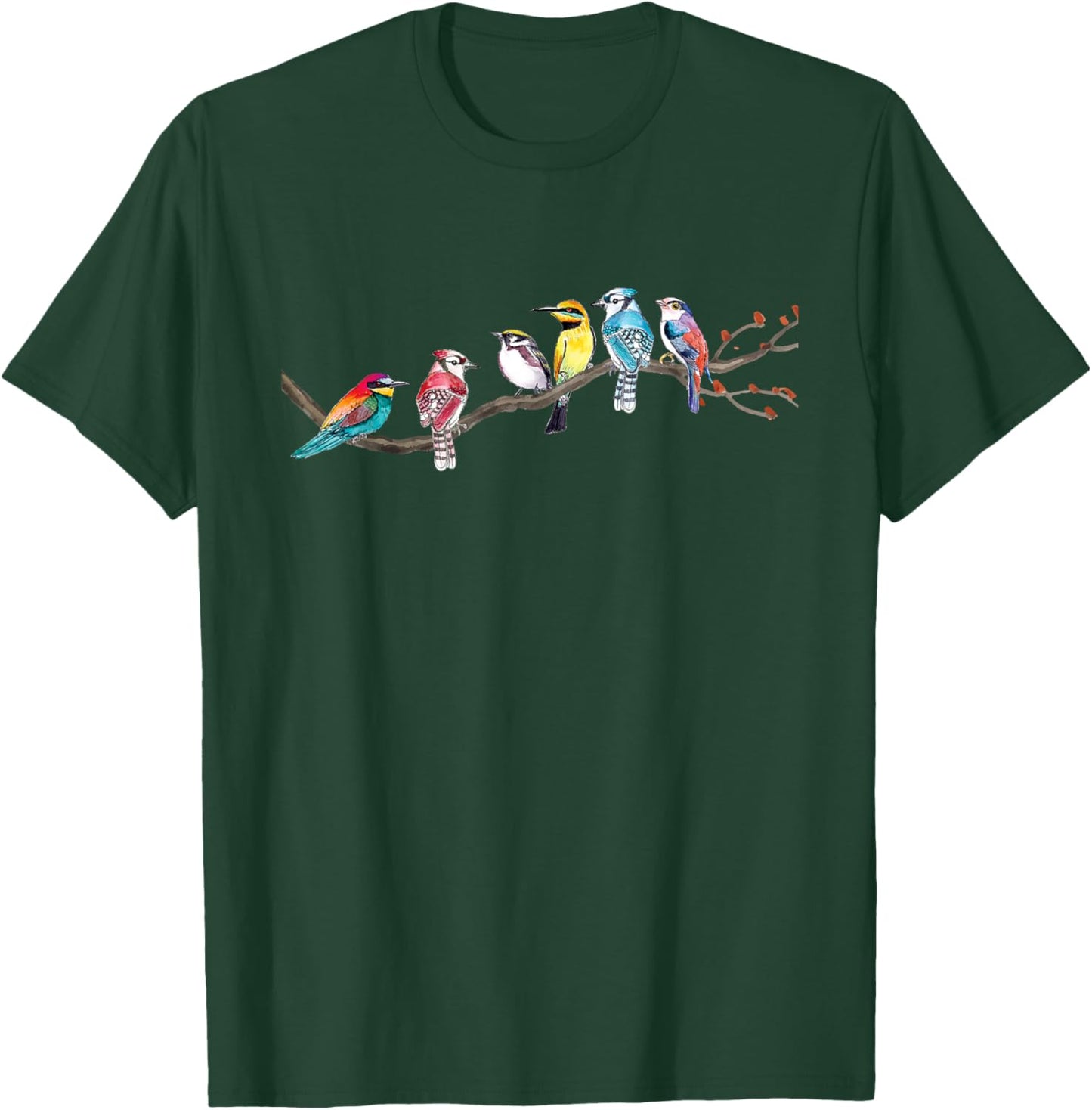 Birds On A Branch - Birding Bird Watching Bird Watcher T-Shirt - T-Shirt | Forest