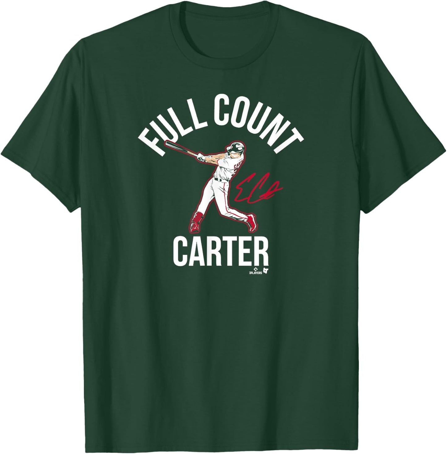 Evan Carter - Full Count Carter - Texas Baseball T-Shirt - T-Shirt | Forest