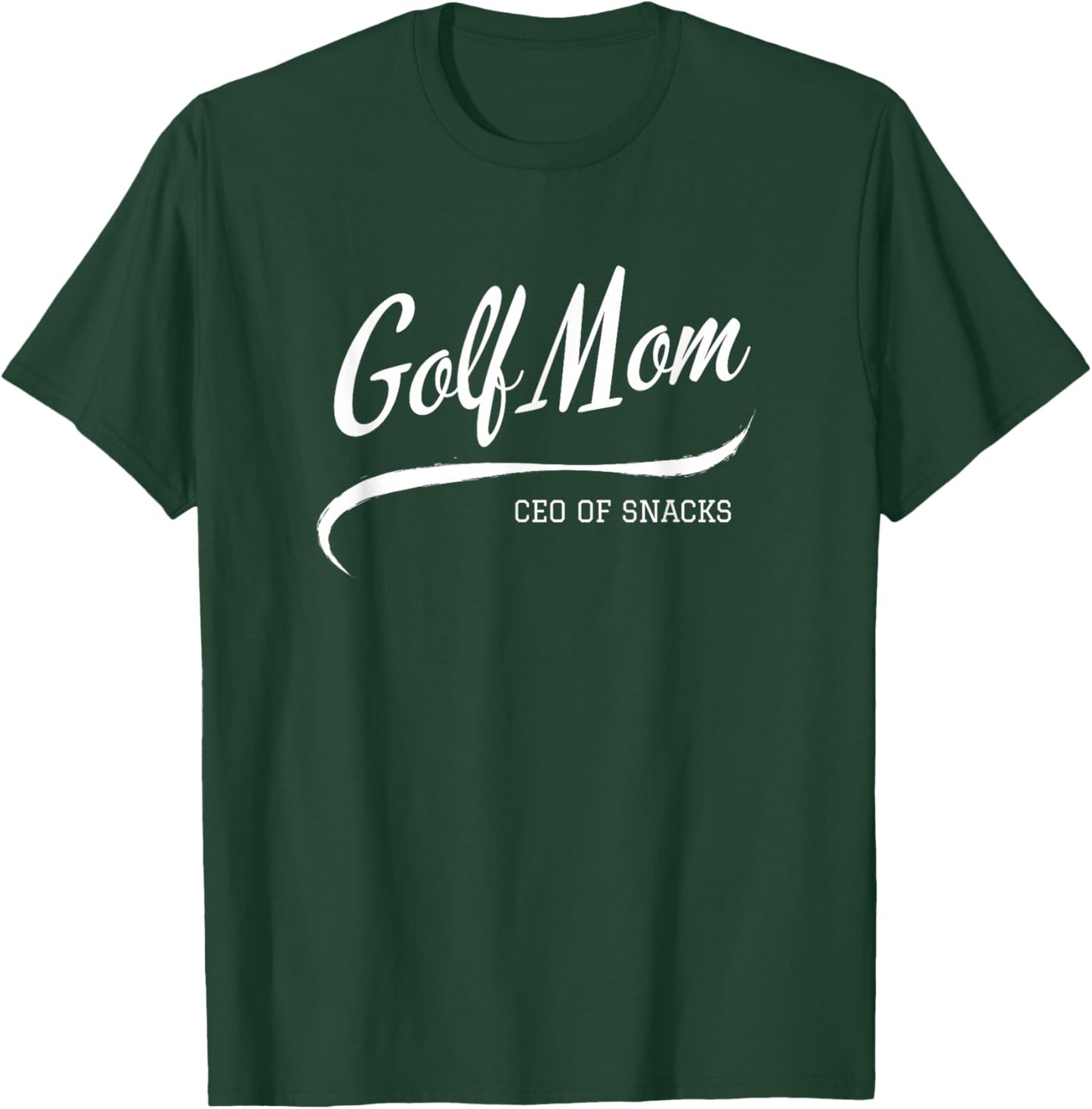Women’s Golf Mom Proud Golf Mama Game Day Snack Mom T-Shirt - T-Shirt | Forest